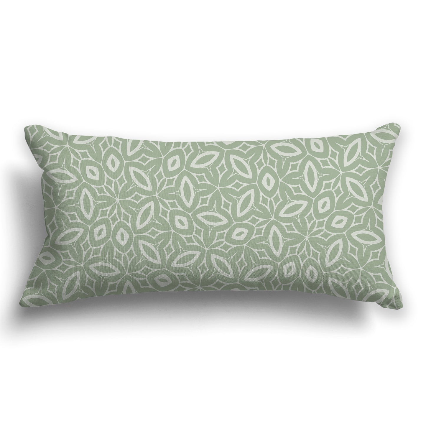 Throw Pillow with Two-tone Green Pattern on Both Sides, CAPC-1052-222