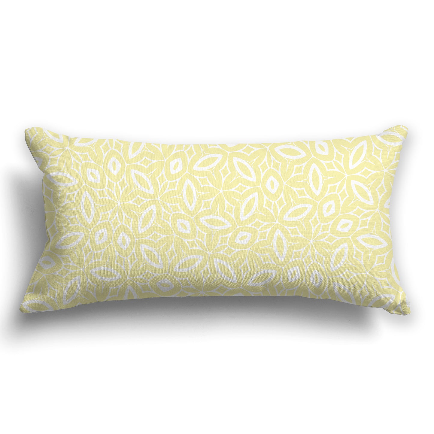 Throw Pillow with Yellow and White/Beige-white Pattern on Both Sides, CAPC-1062-222