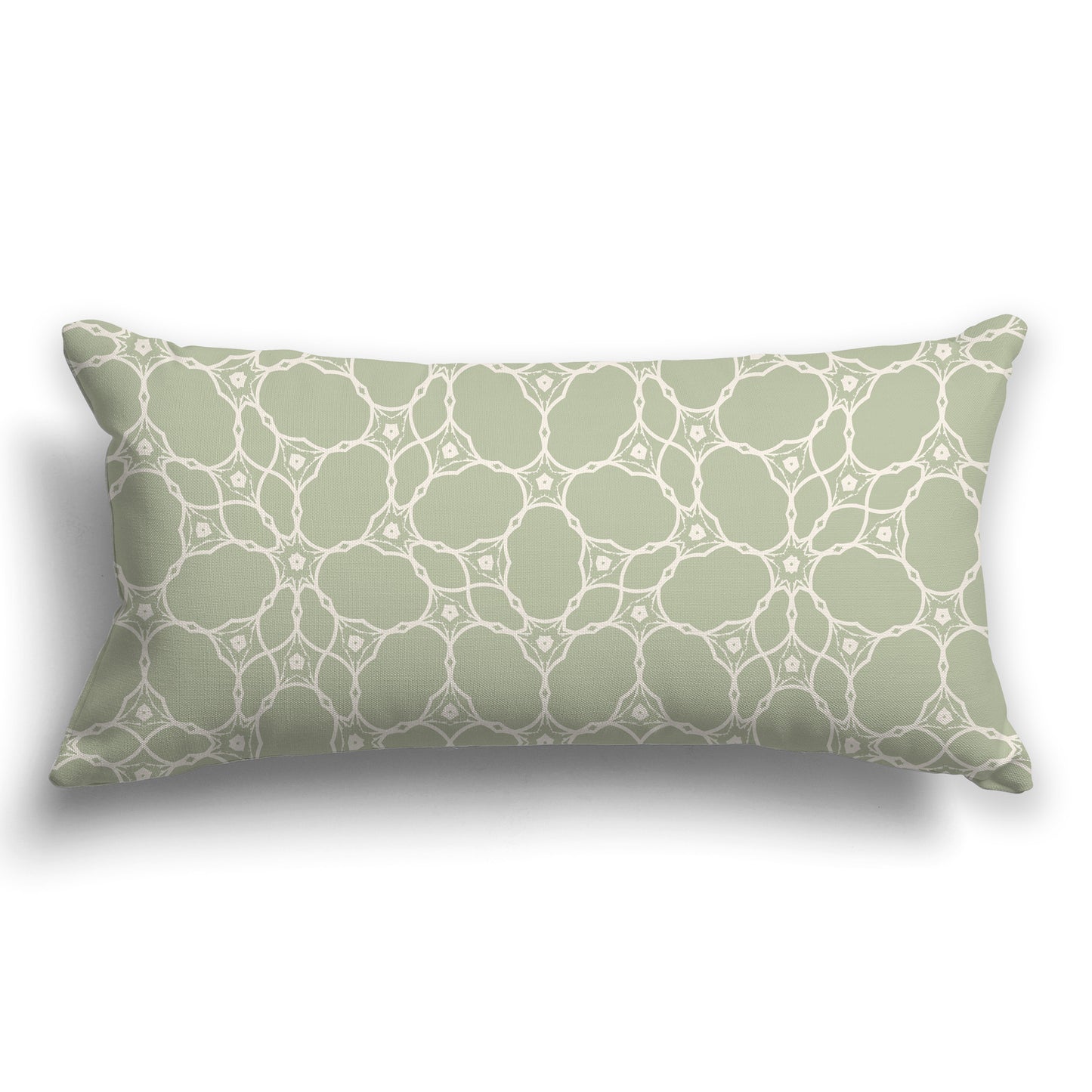 Throw Pillow with Green and Beige Pattern on Both Sides, CAPC-1072-212