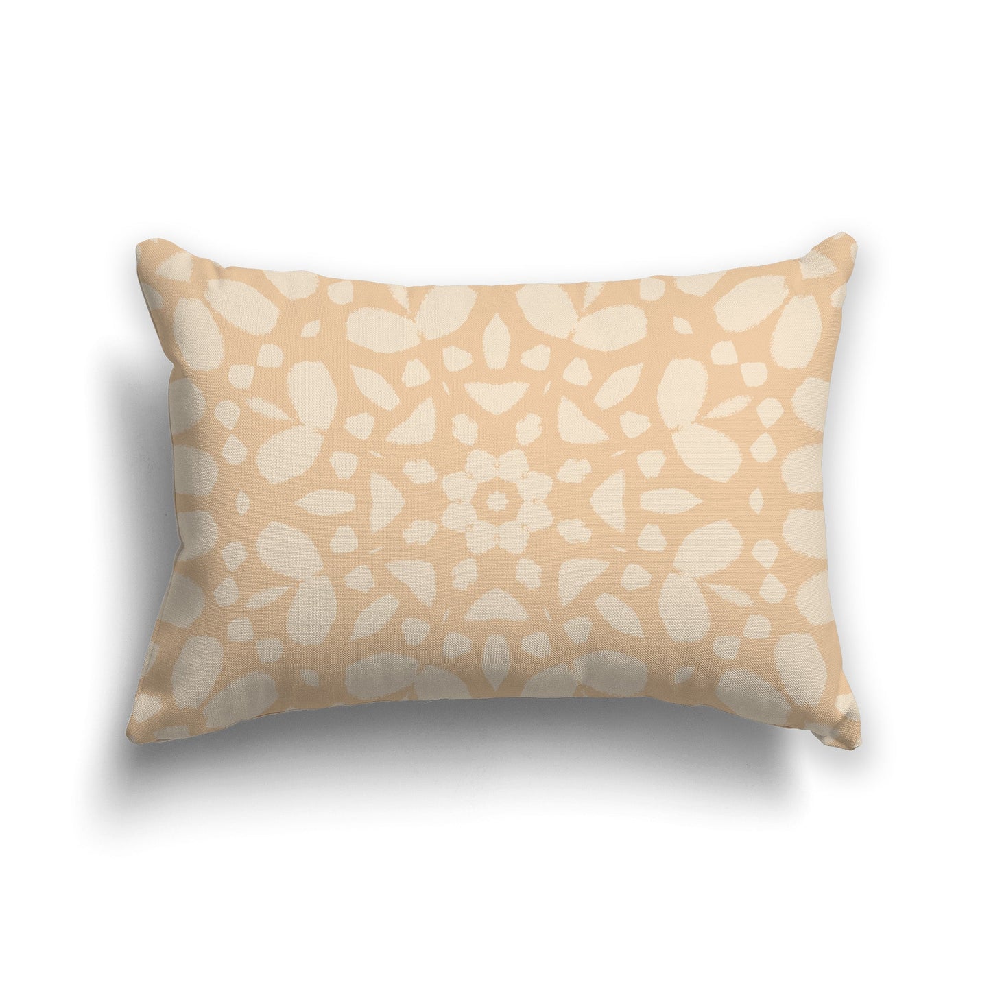 Throw Pillow with Circular Two-tone Tan Graphic on Both Sides, CAPC-1091-182