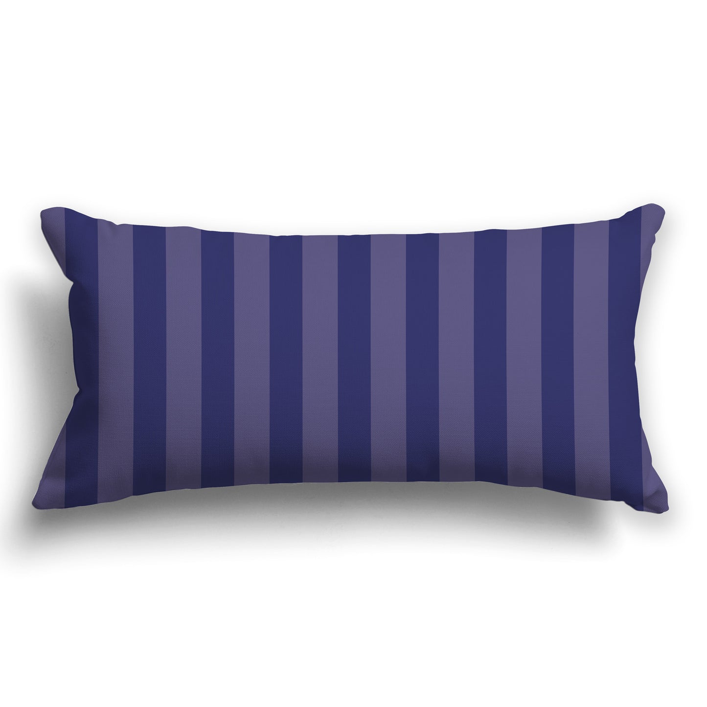 Throw Pillow with Two-tone Purple Bars on Front and Solid Purple Back, CAPC-1092-051