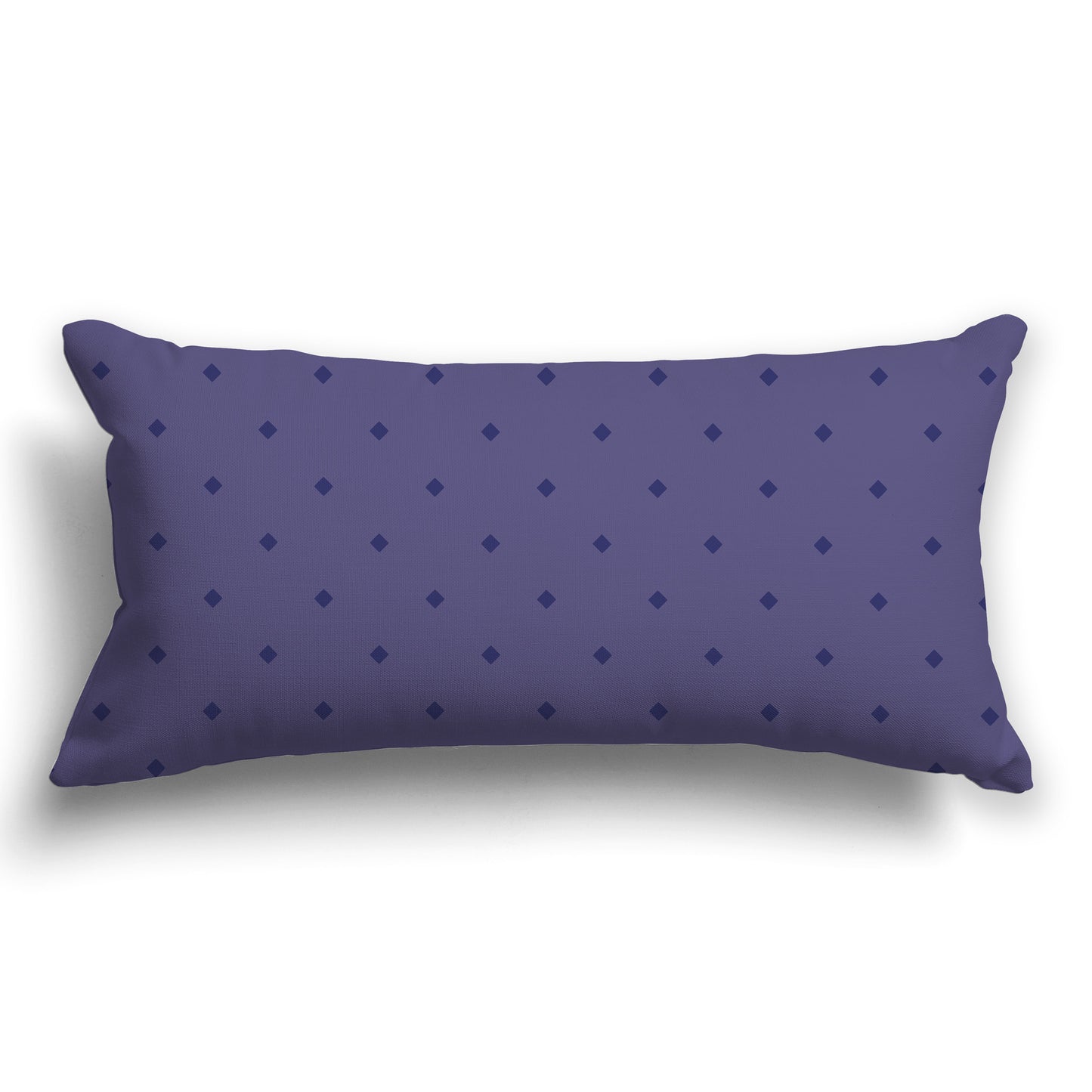 Two-tone Purple Throw Pillow with Diamond Pattern on Front and Solid Purple Back, CAPC-1092-101