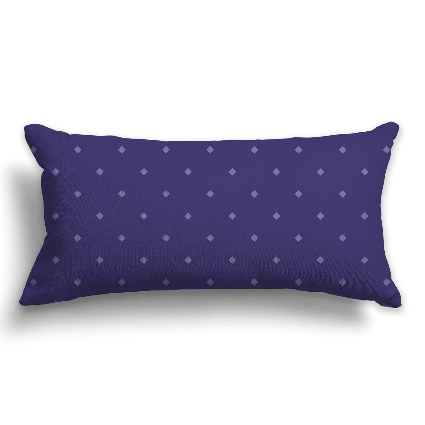 Dark Purple Throw Pillow with Light Purple Diamond Pattern on Front and Solid Dark Purple Back, CAPC-1111-102