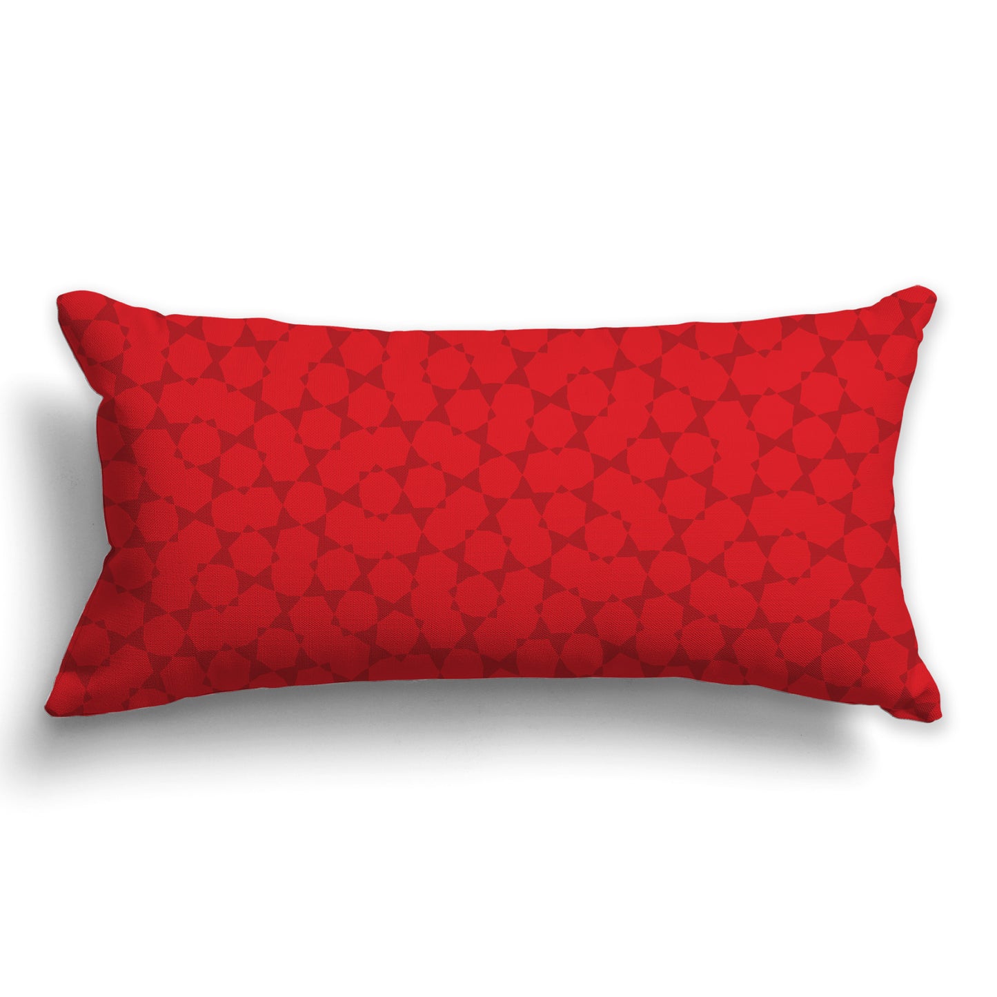 Throw Pillow with Two-tone Red Pattern on Both Sides, CAPC-1111-201