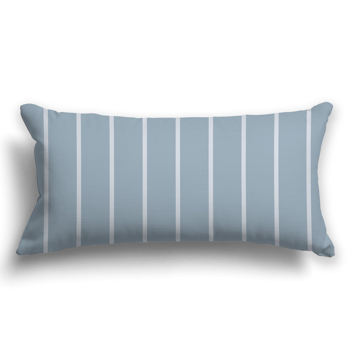 Blue-grey Throw Pillow with Grey Stripes on Front, CAPC-1141-064
