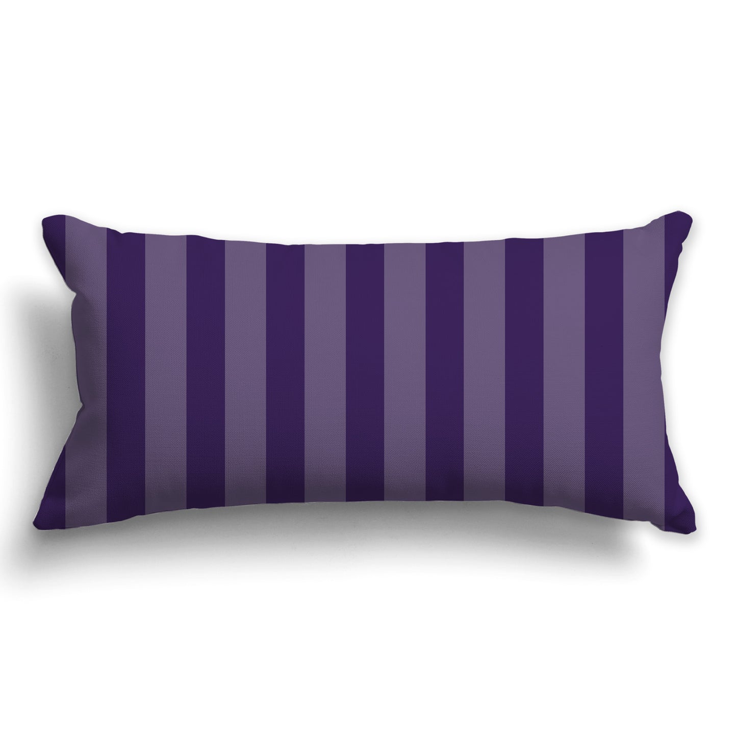 Throw Pillow with Two-tone Purple Vertical Bars on Front, CAPC-1143-054