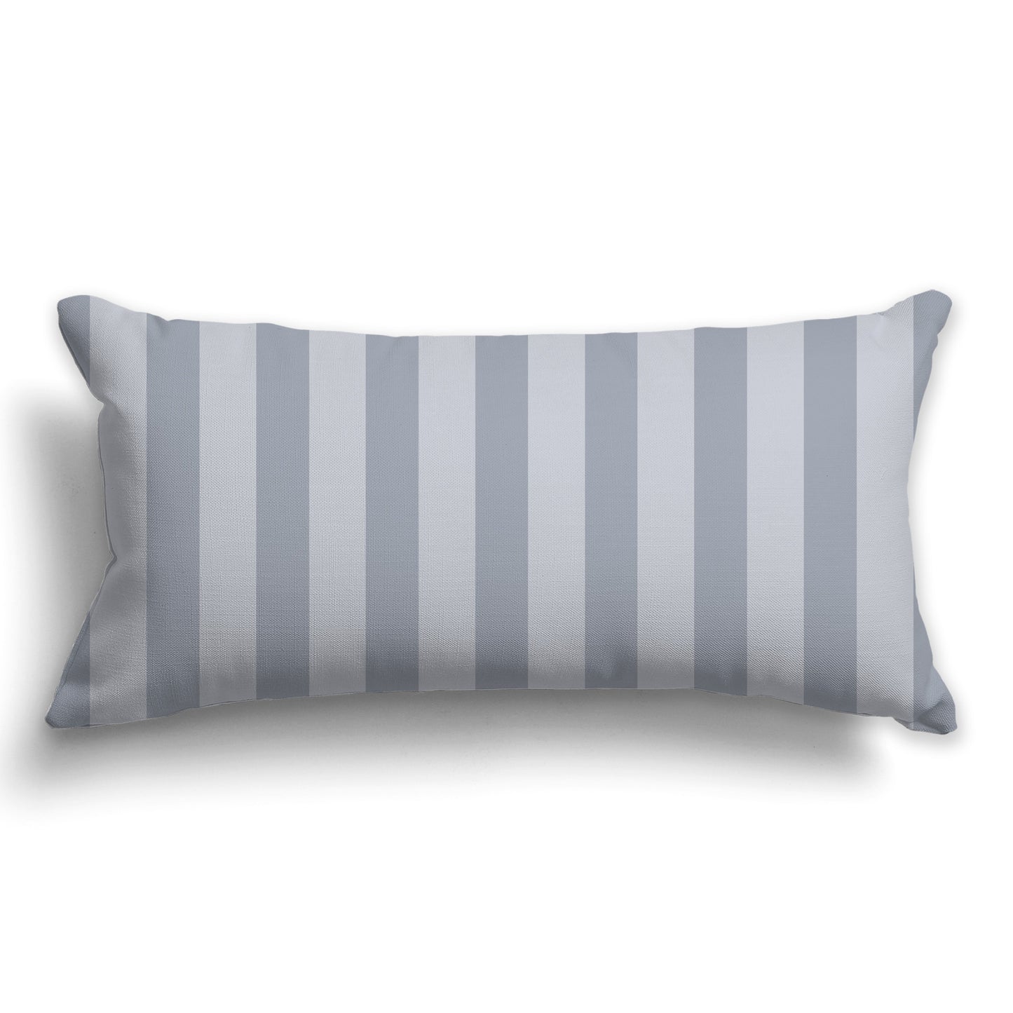 Light Grey Throw Pillow with Grey Vertical Bars on Front, CAPC-1163-051