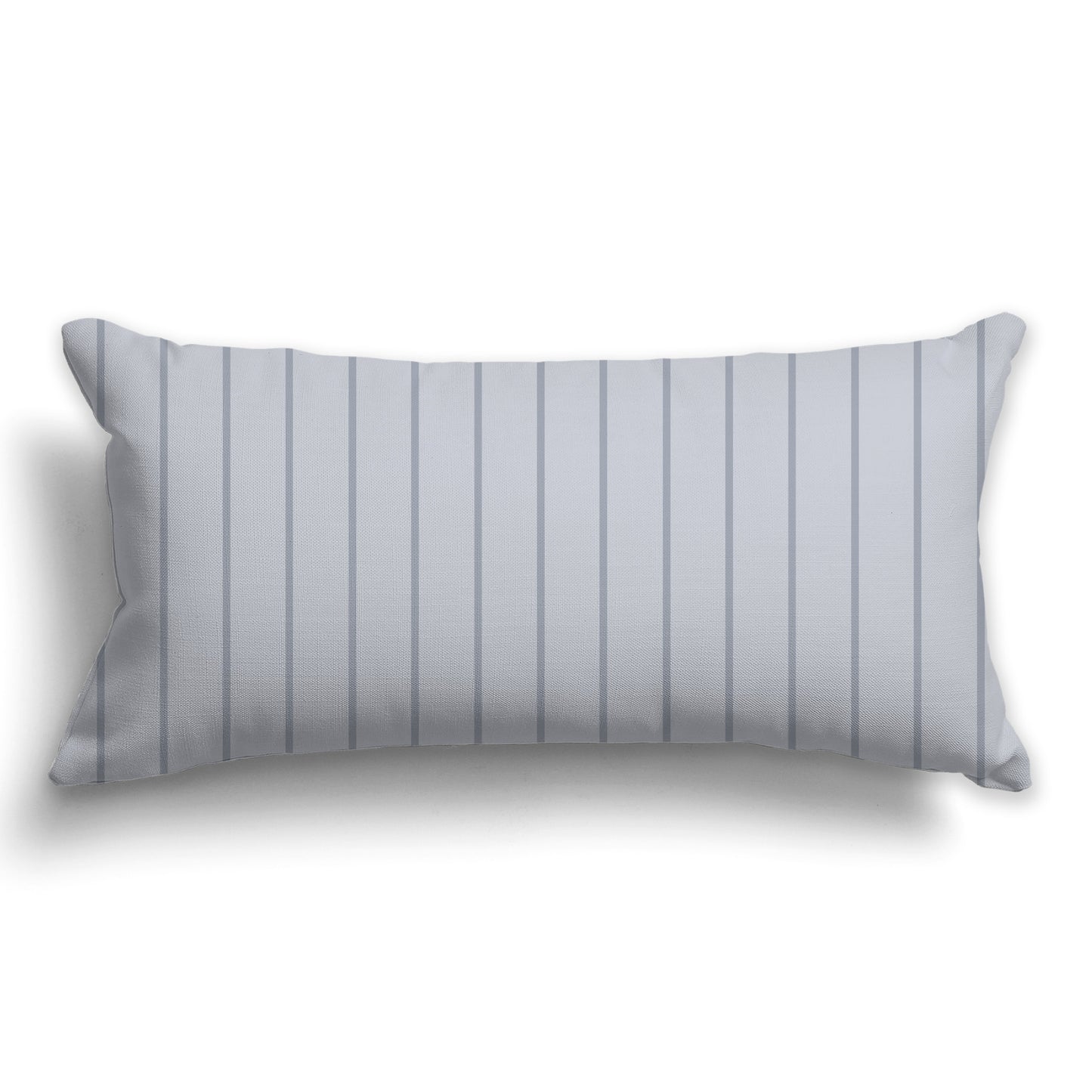 Light Grey Throw Pillow with Fine Vertical Grey Stripes on Front, CAPC-1163-152
