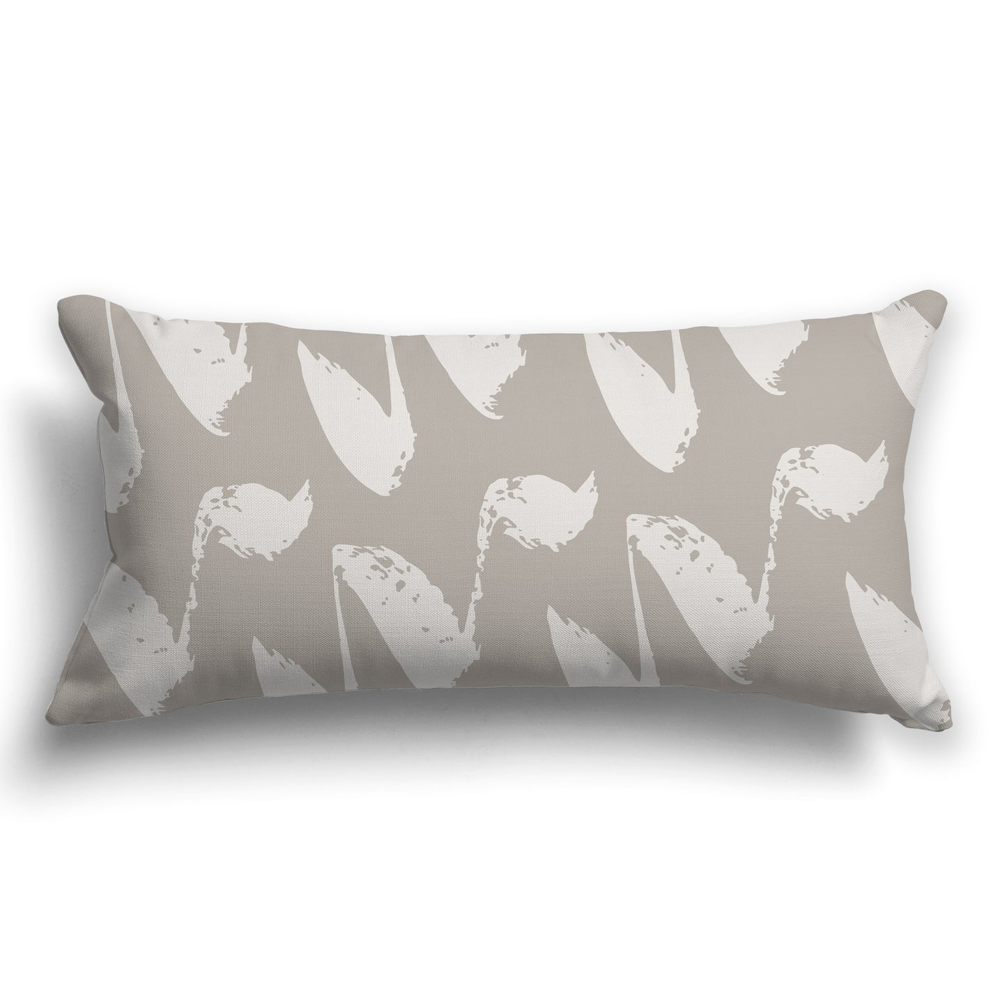 Taupe Throw Pillow with Light Taupe Squiggle Pattern on Both Sides, CAPC-1202-081