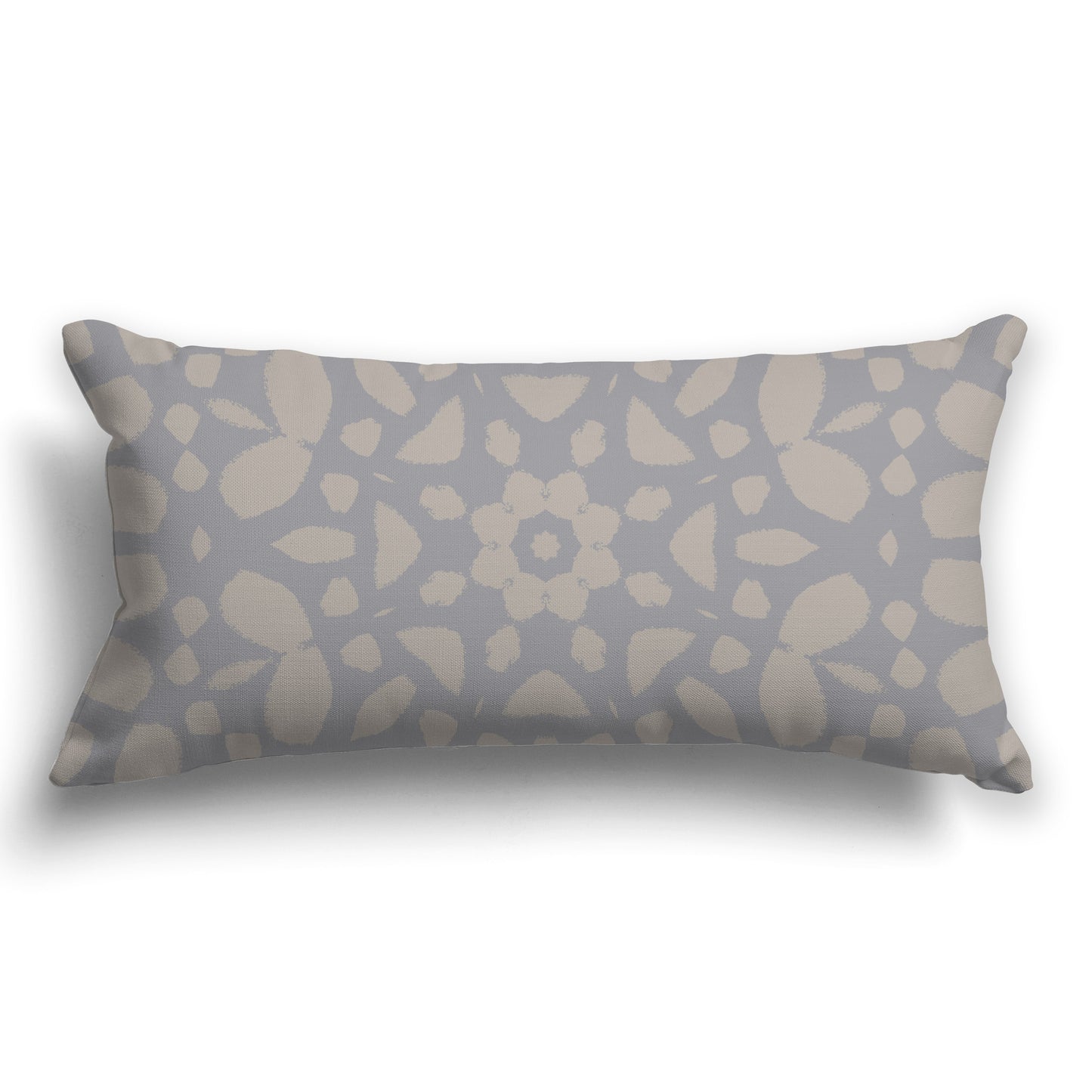 Grey Throw Pillow with Taupe Circular Graphic on Both Sides, CAPC-1203-181