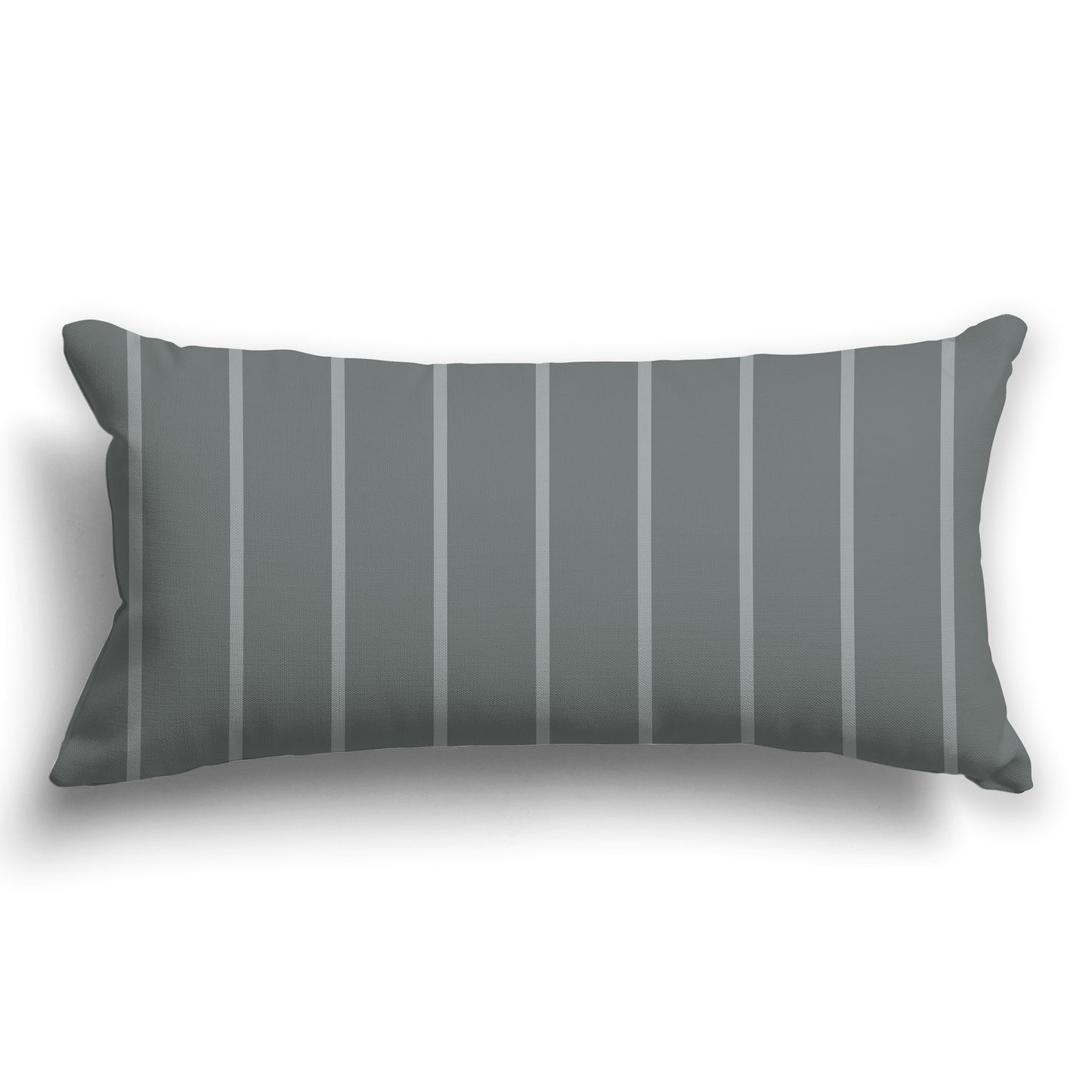 Green Throw Pillow with Medium Green Stripes on Front, CAPC-1213-061