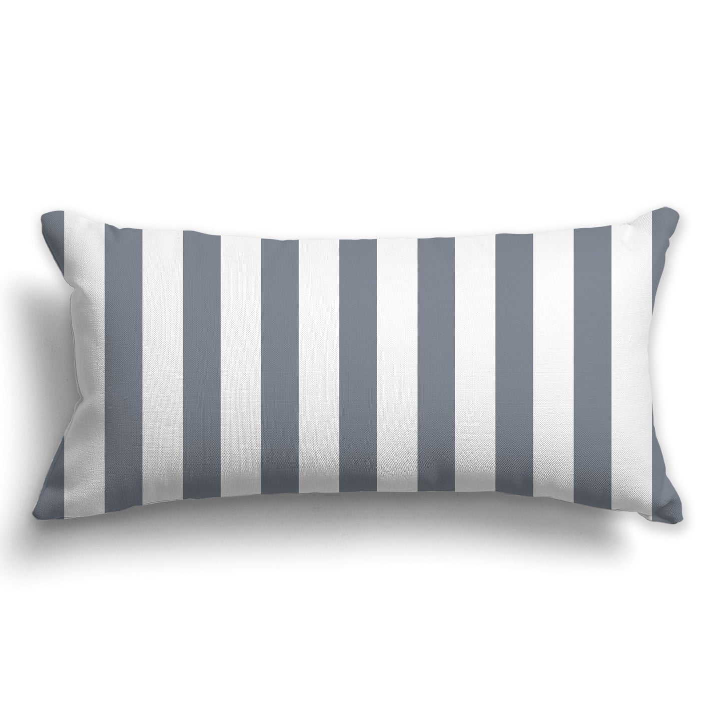 White/Beige-white Throw Pillow with Grey Vertical Bars on Front, CAPC-1221-052