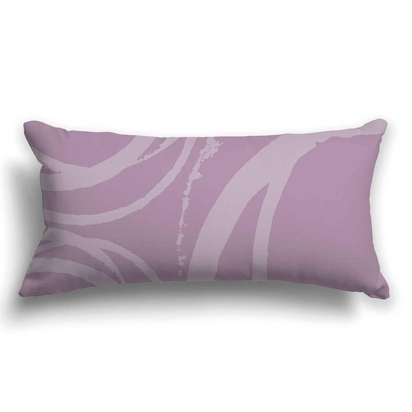 Mauve Throw Pillow with a Circular Light Mauve Graphic on Both Sides, CAPC-1252-022