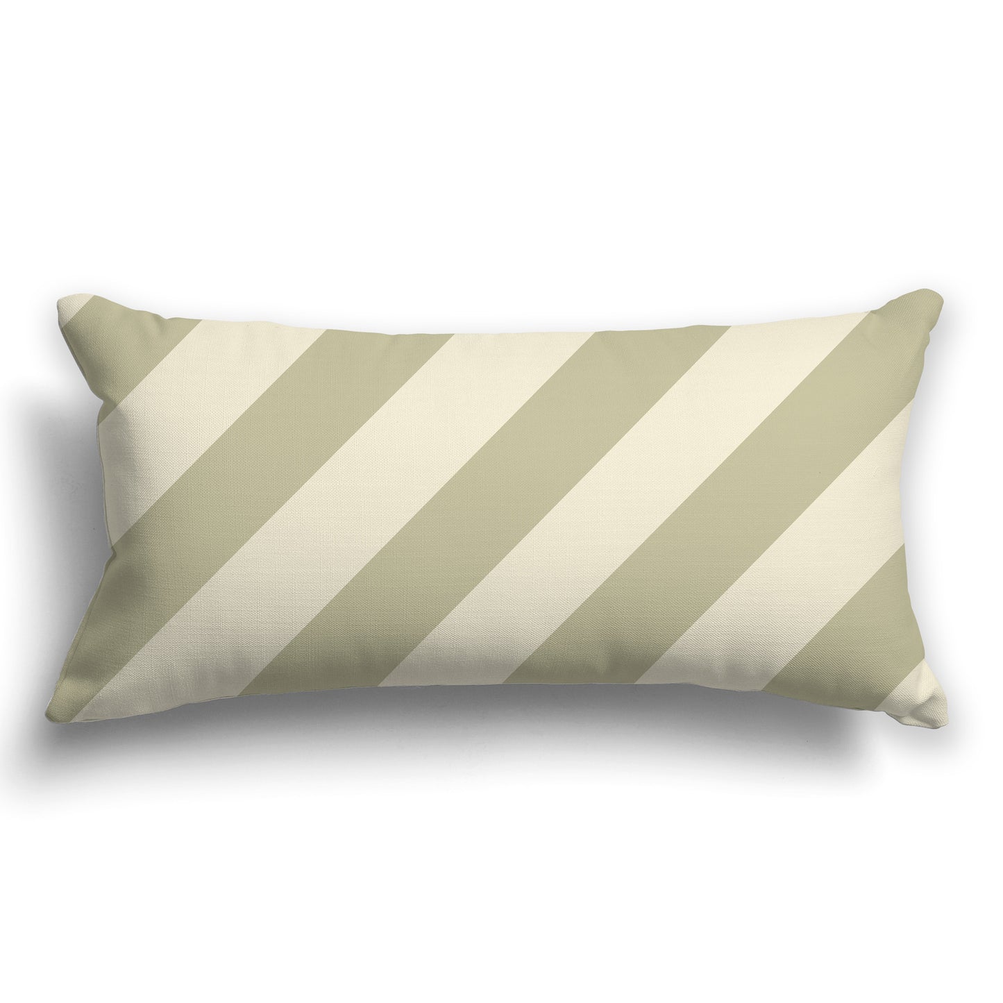 Throw Pillow with Green and Yellow Diagonal Bars on Both Sides, CAPC-1255-031