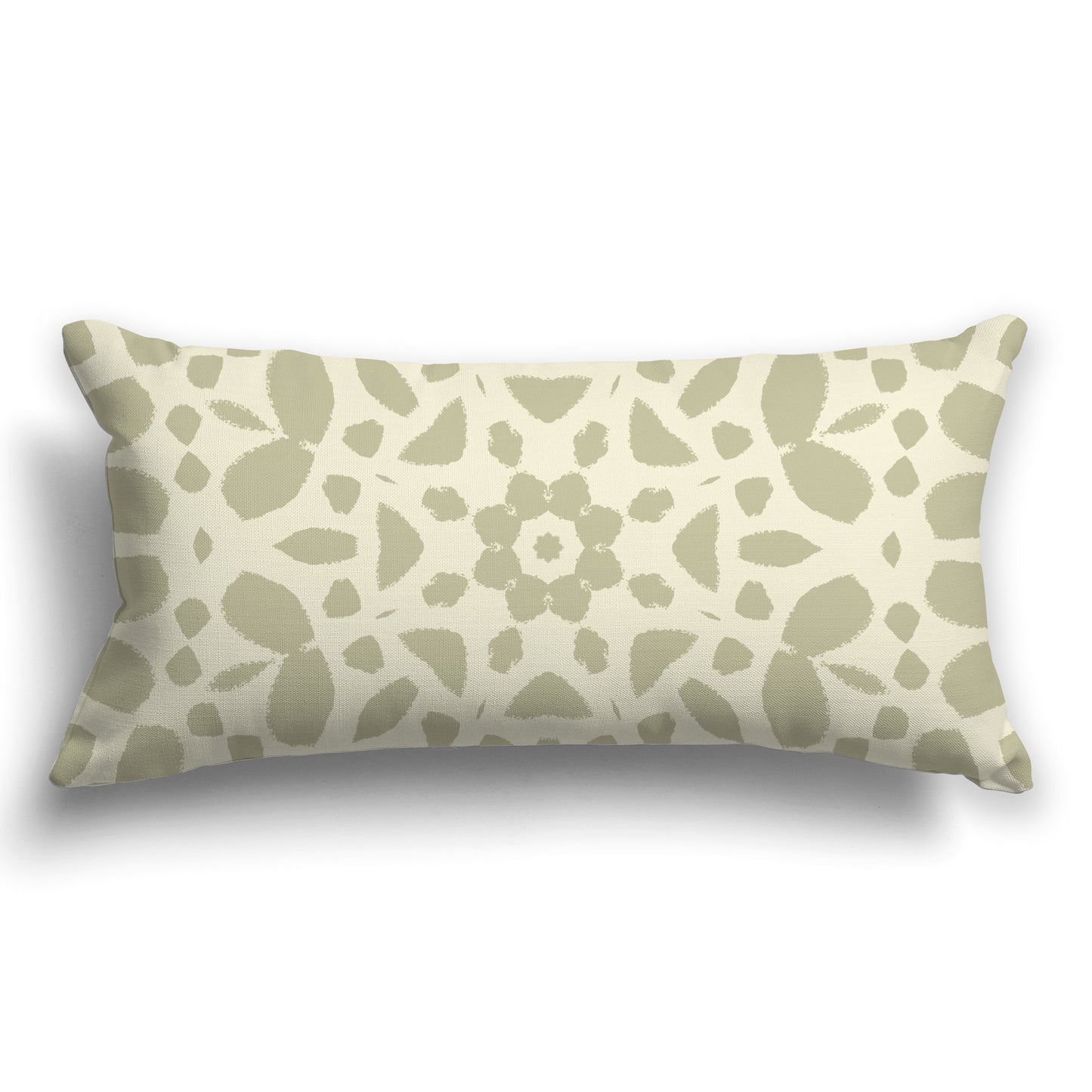 Yellow Throw Pillow with Green Circular Graphic on Both Sides, CAPC-1255-181