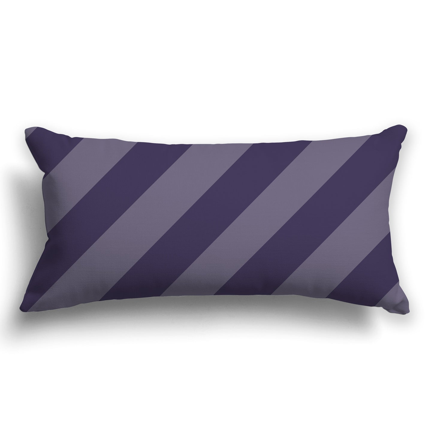 Throw Pillow with Two-tone Purple Diagonal Bars on Both Sides, CAPC-1261-031