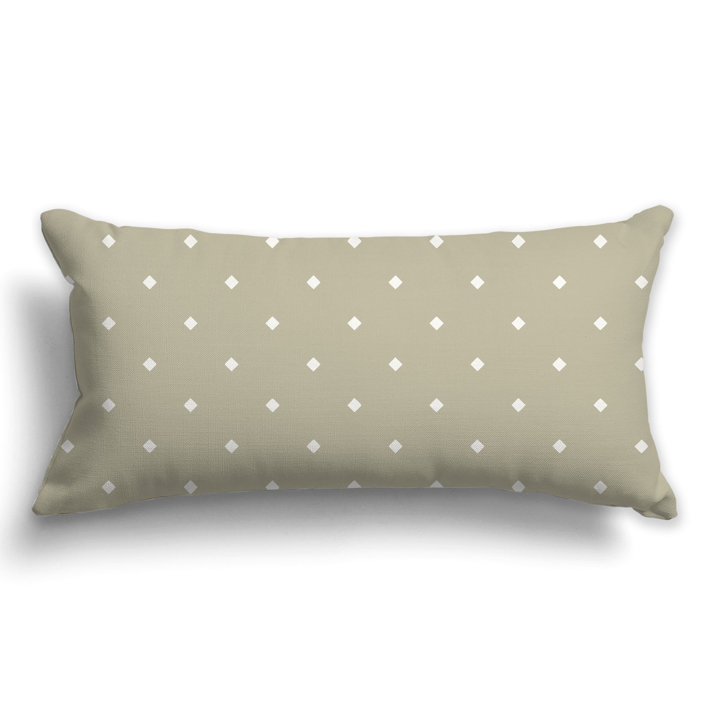 Pastel Green Throw Pillow with Large Cream Diamond Pattern on Front, CAPC-1263-102