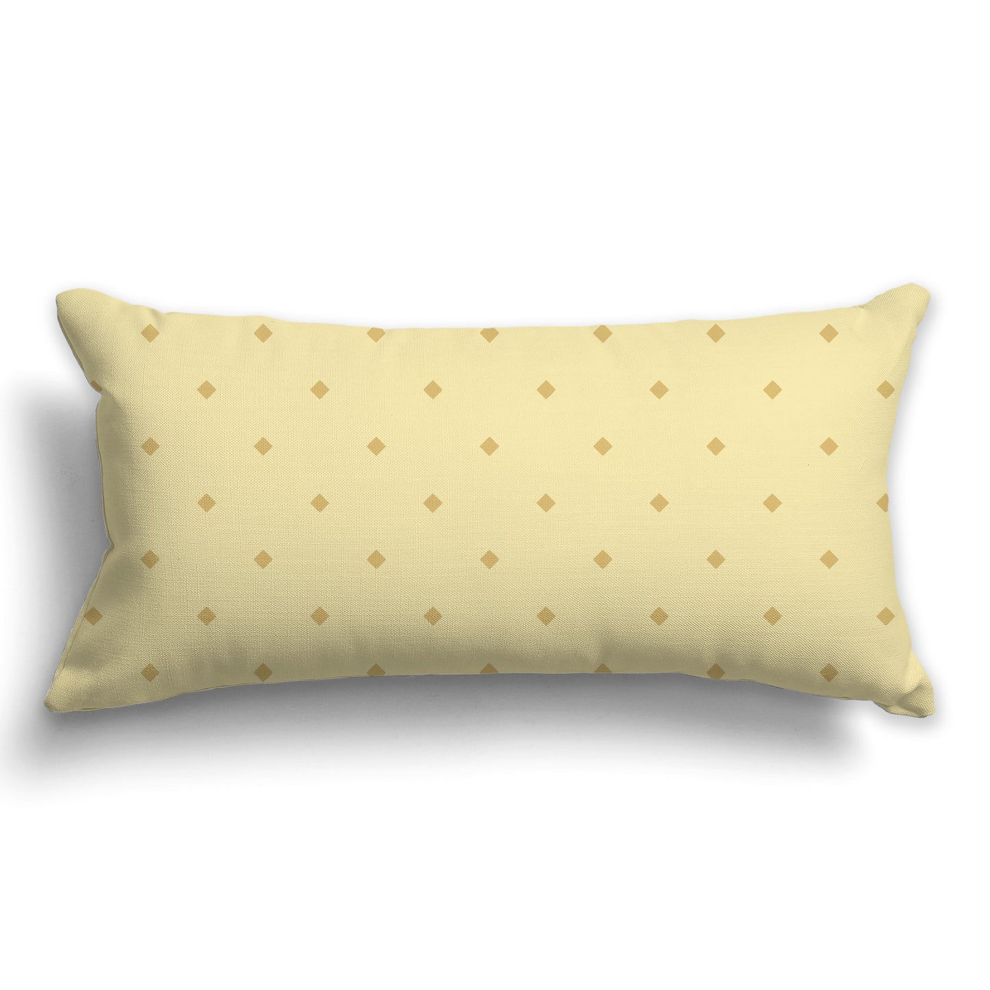 Light Yellow-Gold Throw Pillow with Large Yellow-Gold Diamond Pattern on Front, CAPC-1381-103