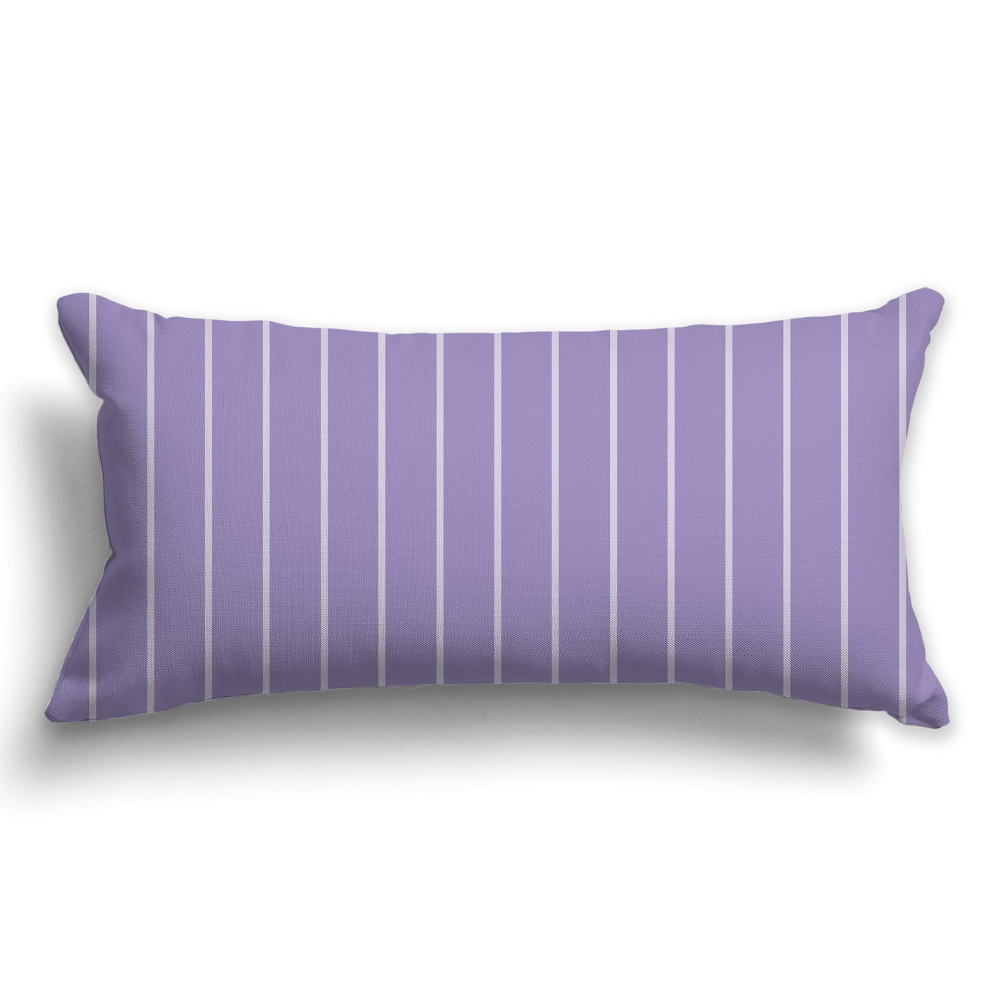 Medium Purple Throw Pillow with Fine Vertical Light Purple Stripes on Front, CAPC-1382-152