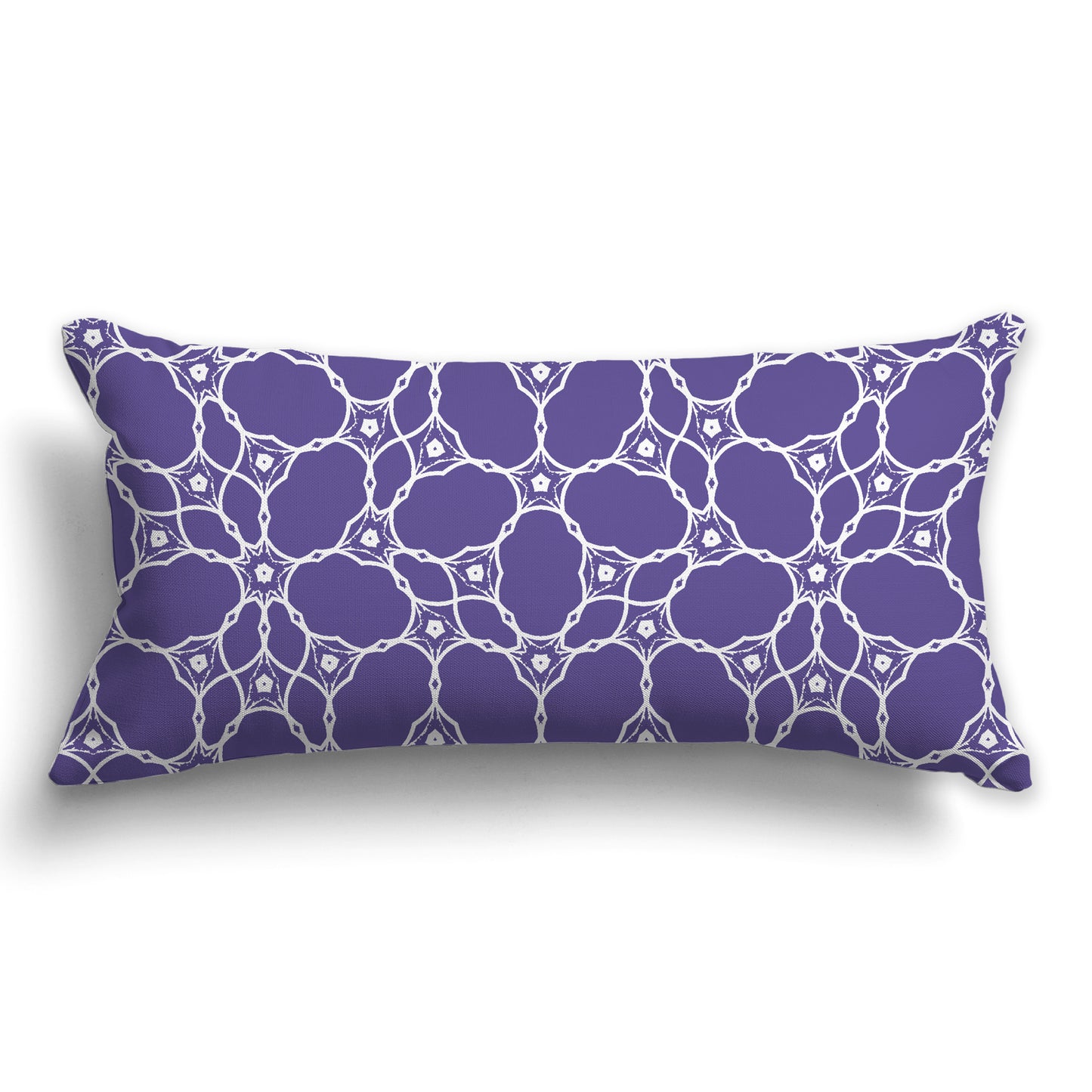 Throw Pillow with Purple and White/Beige-white Pattern on Both Sides, CAPC-1382-215