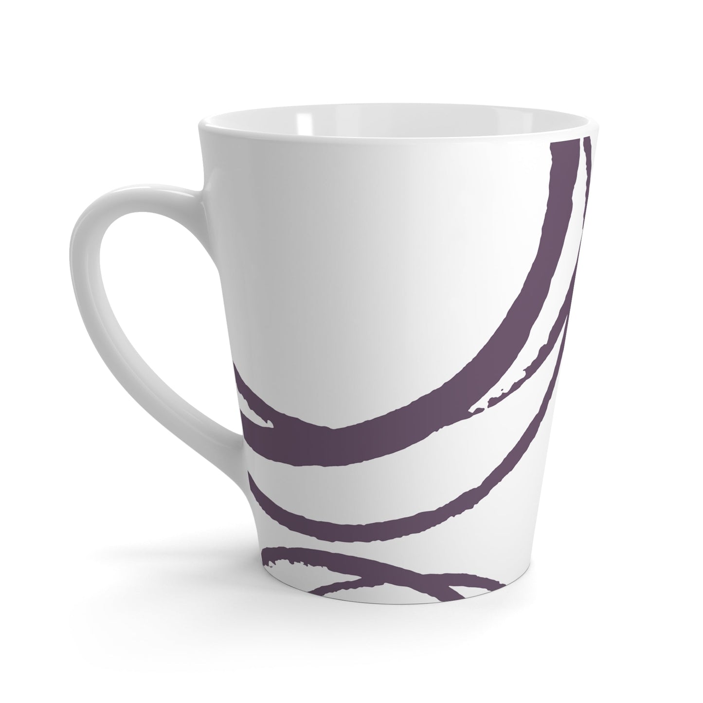 350 mL / 12oz Graphic Art Latte Mug | CALM-1182-100-112