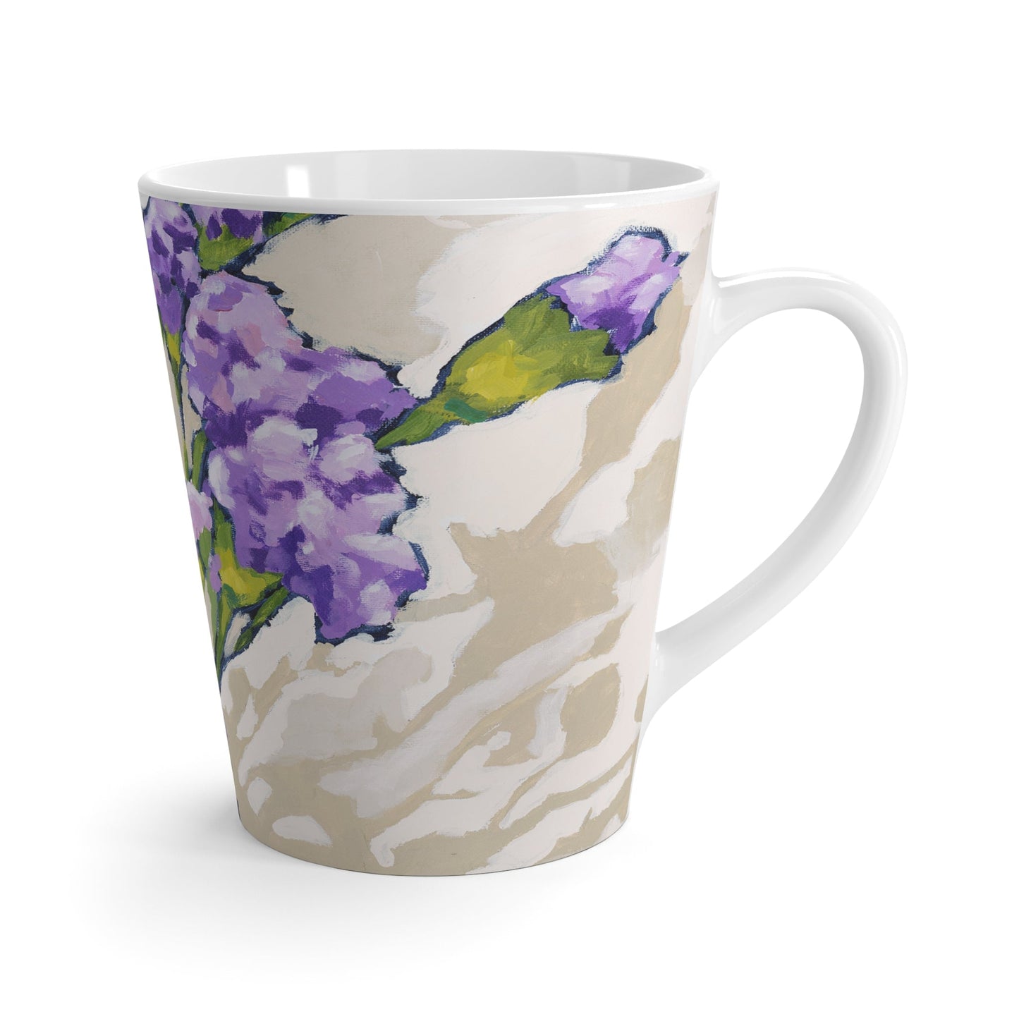 Mauve Carnations Ceramic Mug & Polyester Placemat 8-Pc Bundle (Service for 4) | CABF-LM-1070