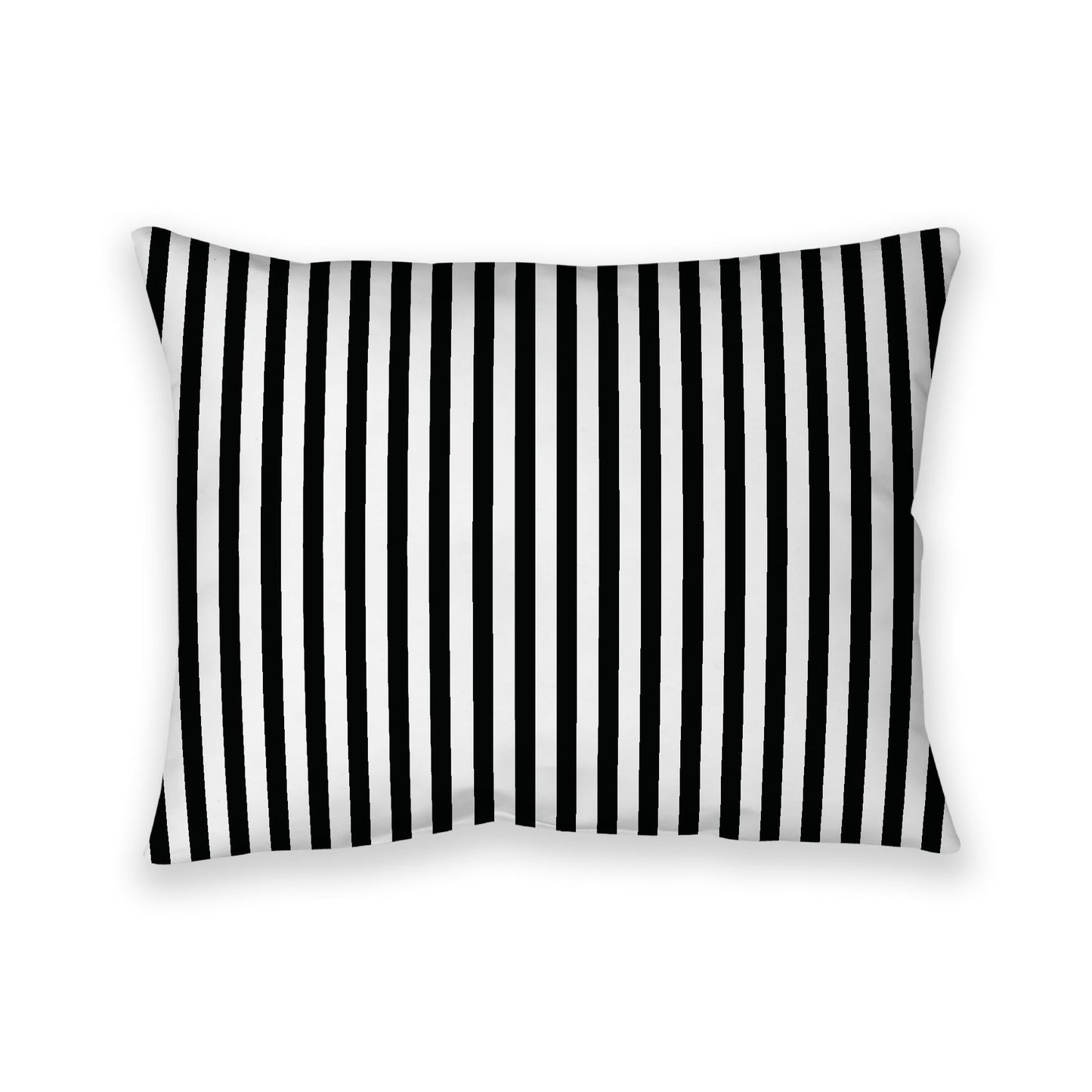 Off-White Cotton Canvas Cushion Covers with Thin Black Bars on Front, CACU-CC-1010-241, 66 x 51 cm, 26 x 20 inches