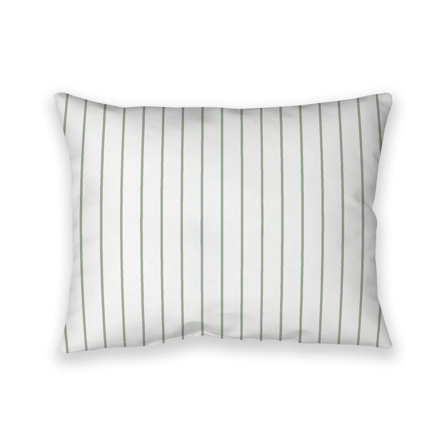 Off-White Cotton Canvas Cushion Covers with Fine Green Stripes on Front, CACU-CC-1052-151, 66 x 51 cm, 26 x 20 inches