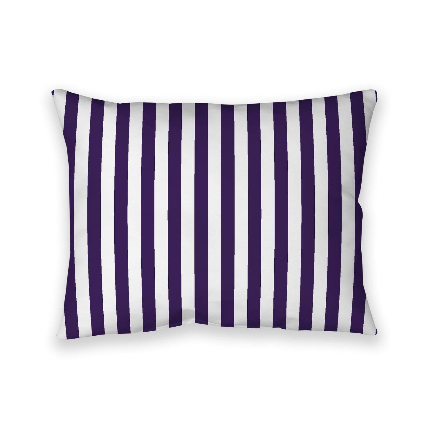 Off-White Cotton Canvas Cushion Covers with Purple Bars on Front, CACU-CC-1143-051, 66 x 51 cm, 26 x 20 inches