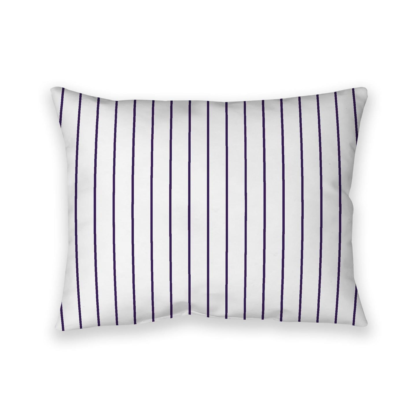 Off-White Cotton Canvas Cushion Covers with Fine Purple Stripes on Front, CACU-CC-1143-151, 66 x 51 cm, 26 x 20 inches