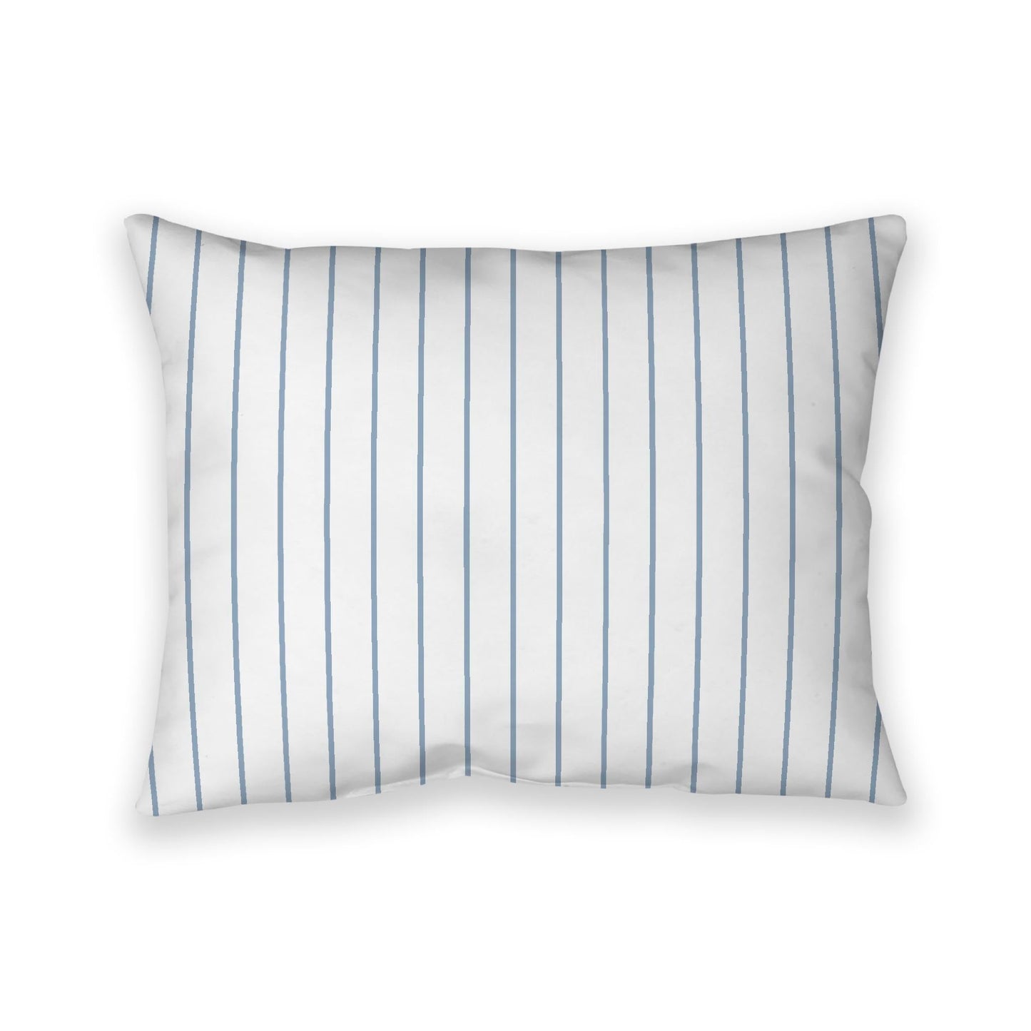 Off-White Cotton Canvas Cushion Covers with Fine Blue Stripes on Front, CACU-CC-1231-151, 66 x 51 cm, 26 x 20 inches