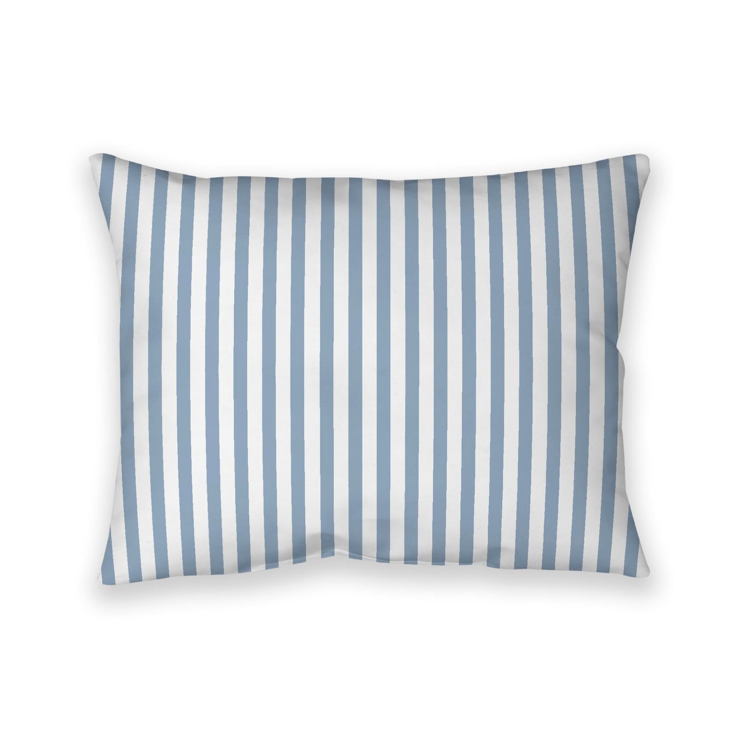 Off-White Cotton Canvas Cushion Covers with Thin Blue Bars on Front, CACU-CC-1231-241, 66 x 51 cm, 26 x 20 inches