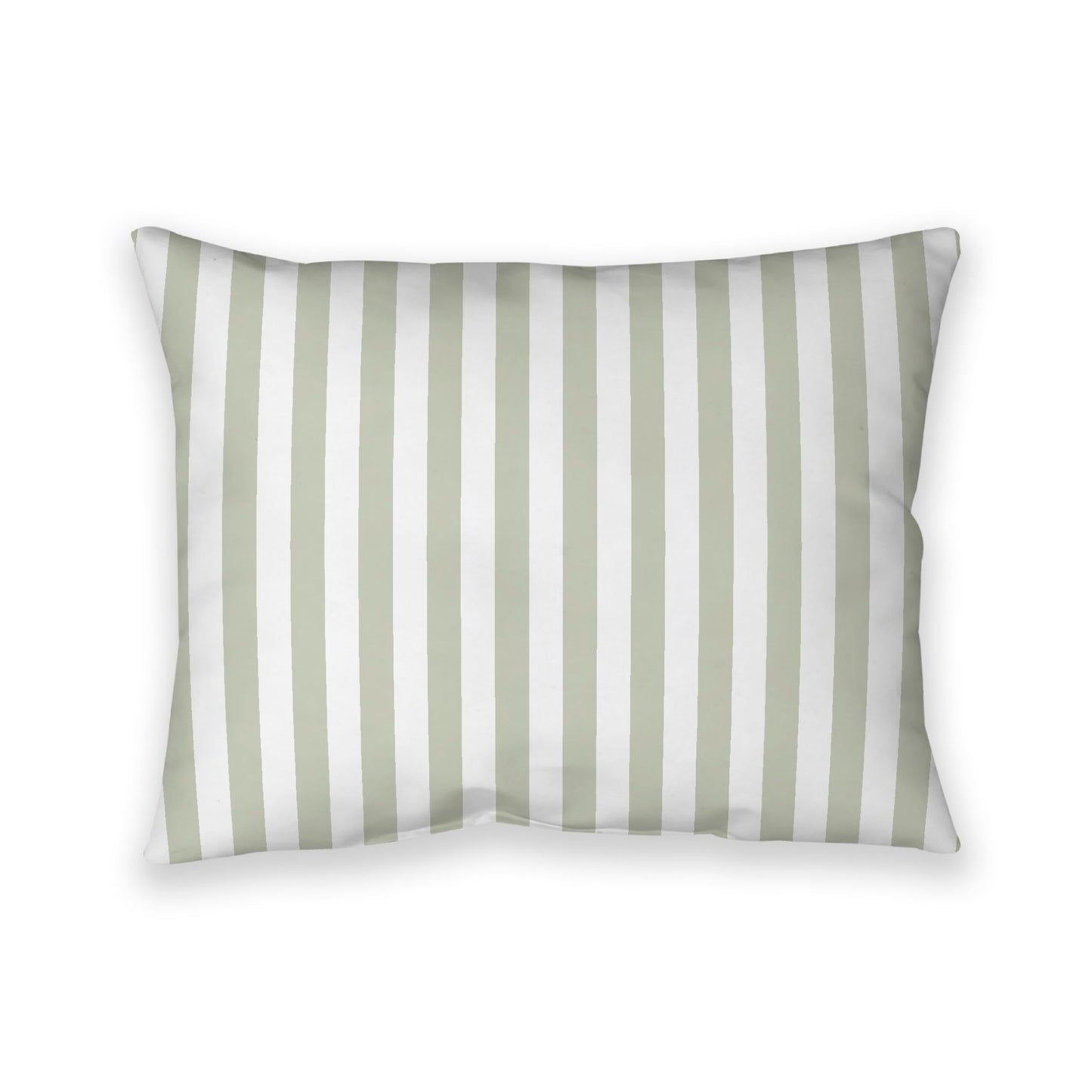 Off-White Cotton Canvas Cushion Covers with Pale Green Bars on Front, CACU-CC-1241-051, 66 x 51 cm, 26 x 20 inches