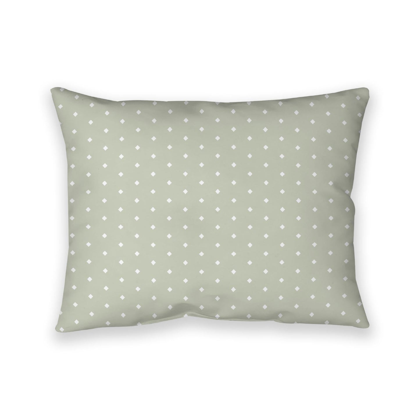 Pale Green Cotton Canvas Cushion Covers with Fine Off-White Diamonds on Front, CACU-CC-1241-112, 66 x 51 cm, 26 x 20 inches