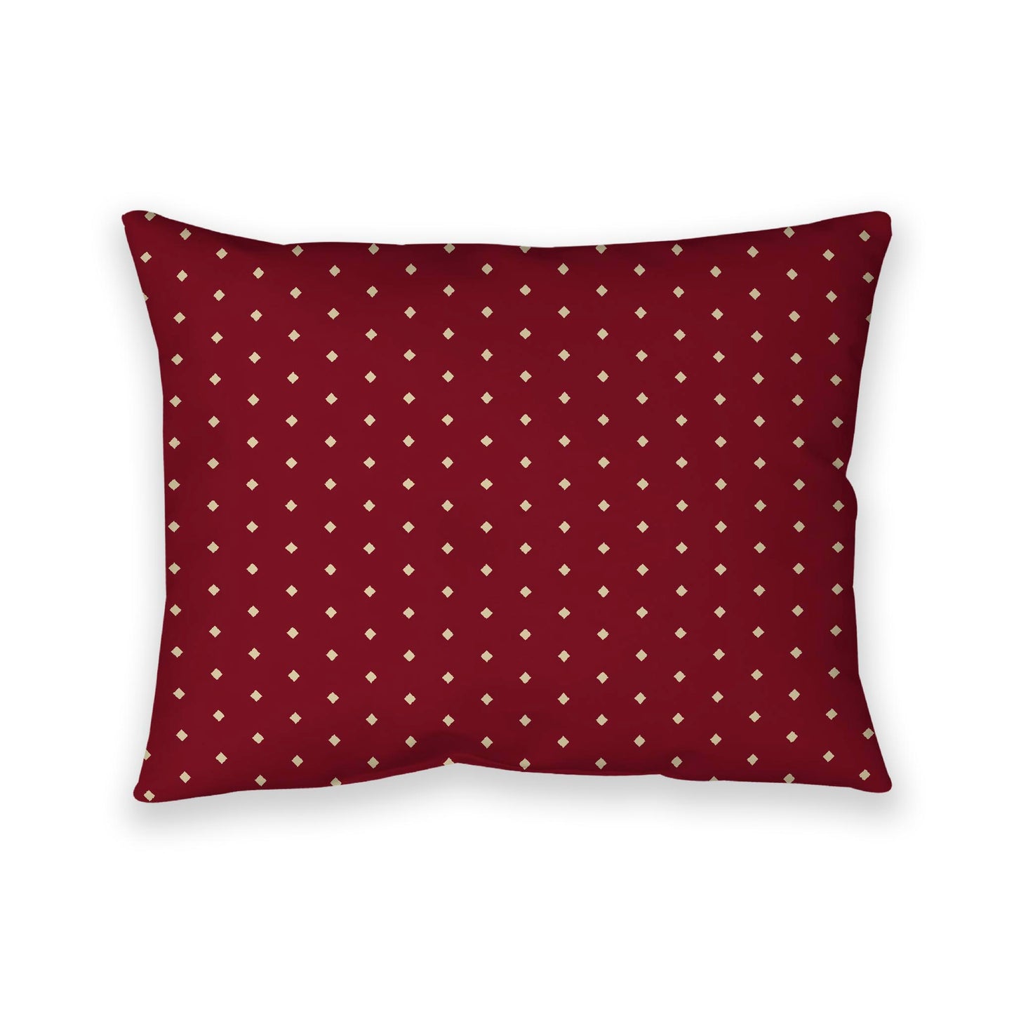 Burgundy Red Cotton Canvas Cushion Covers with Fine Desert Sand Diamonds on Front, CACU-CC-1284-112, 66 x 51 cm, 26 x 20 inches