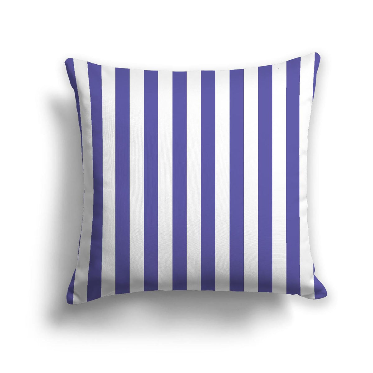 Off-White Cotton Canvas Cushion Covers with Purple Bars on Front #CACU-CC-1300-051