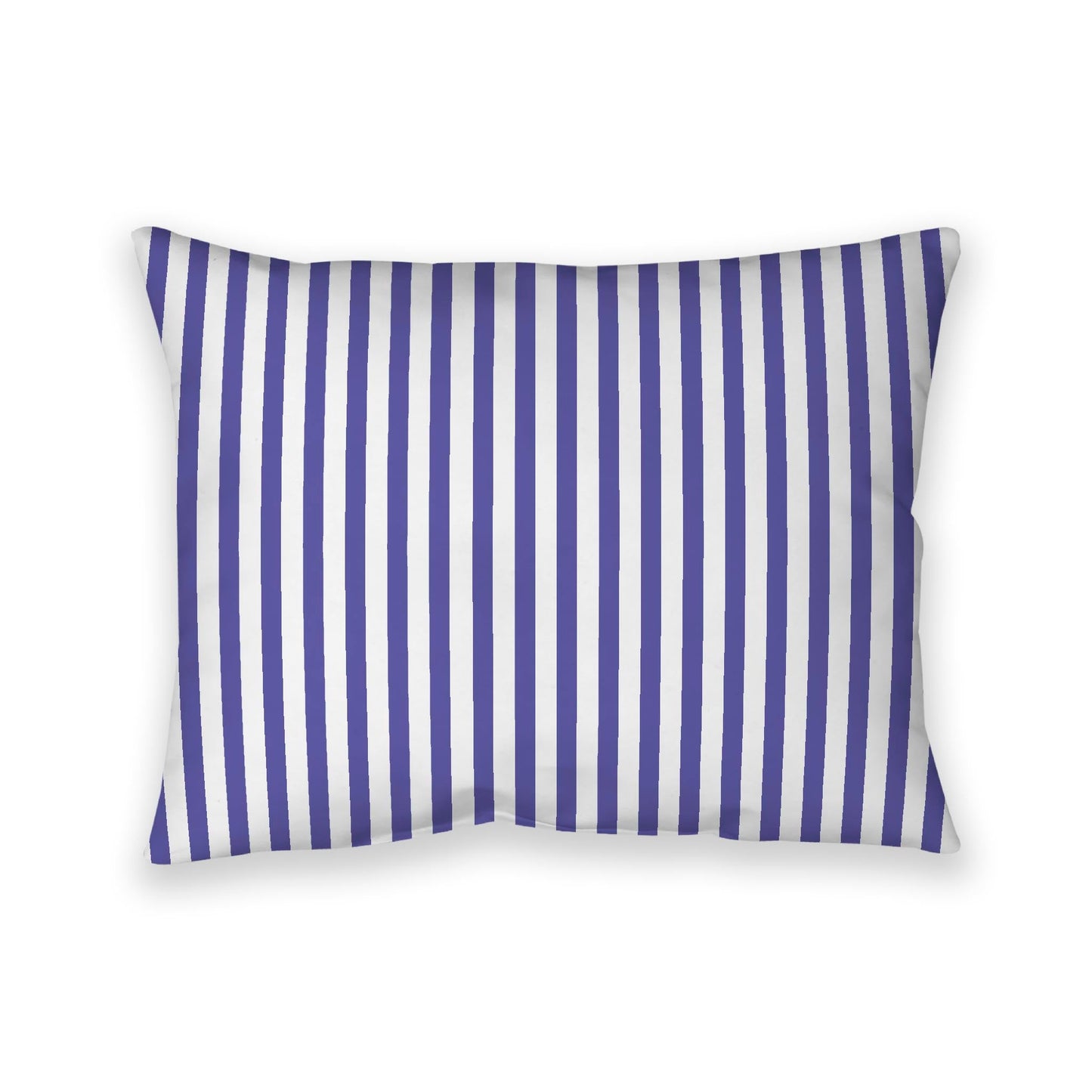 Off-White Cotton Canvas Cushion Covers with Thin Purple Bars on Front, CACU-CC-1300-241, 66 x 51 cm, 26 x 20 inches