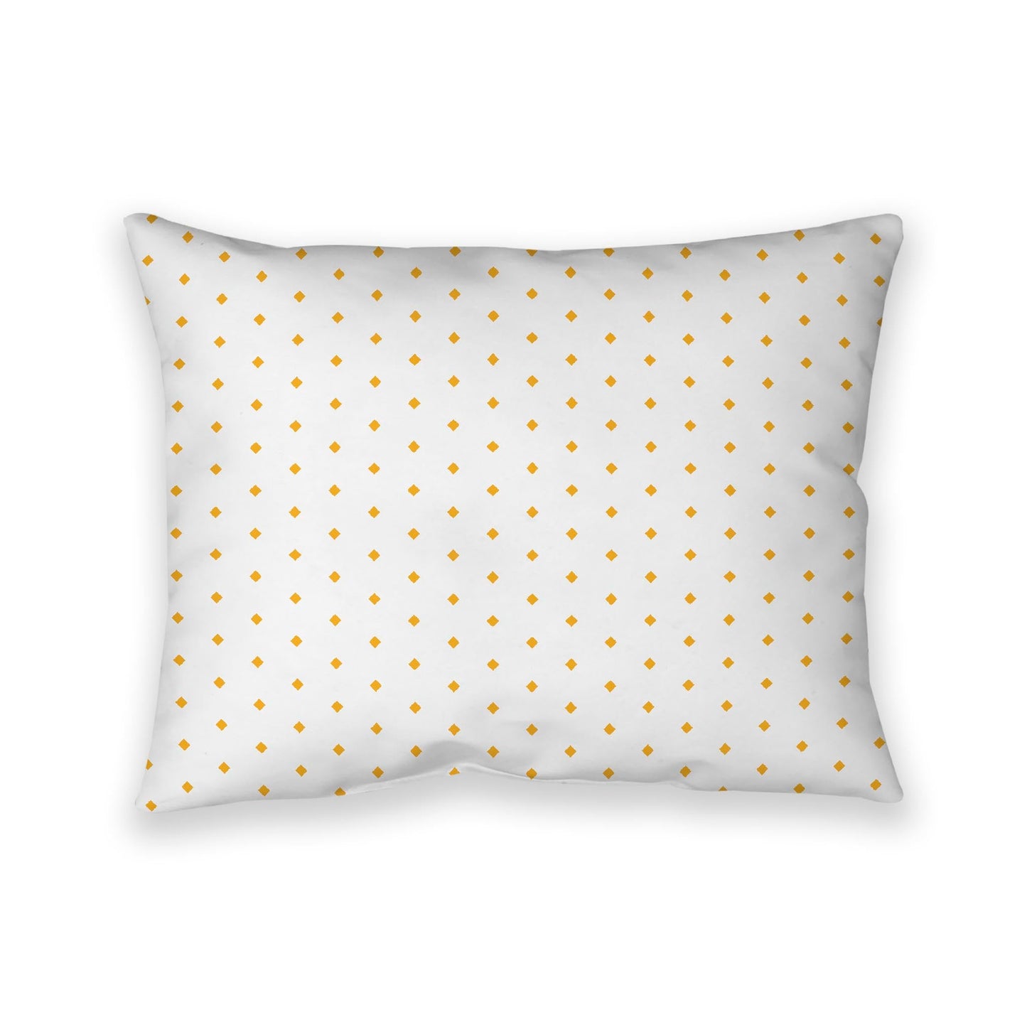 Off-White Cotton Canvas Cushion Covers with Fine Yellow-Orange Diamonds on Front, CACU-CC-1310-111, 66 x 51 cm, 26 x 20 inches