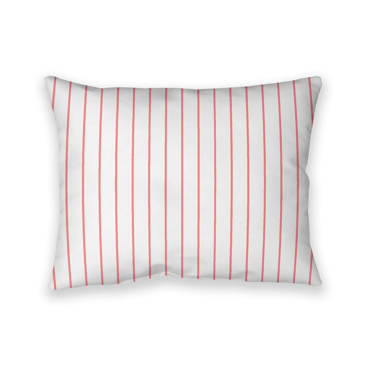 Off-White Cotton Canvas Cushion Covers with Fine Pink Stripes on Front, CACU-CC-1340-151, 66 x 51 cm, 26 x 20 inches