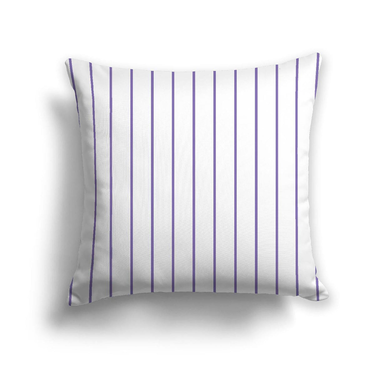 Off-White Cotton Canvas Cushion Covers with Fine Purple Stripes on Front #CACU-CC-1350-151