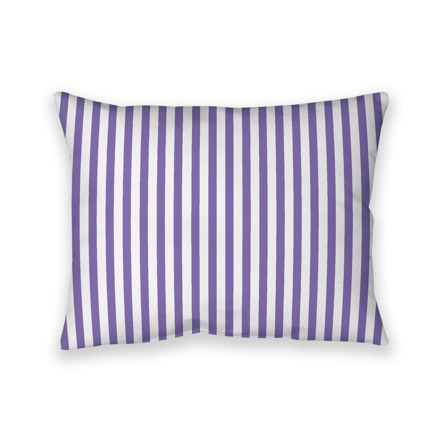 Off-White Cotton Canvas Cushion Covers with Thin Purple Bars on Front, CACU-CC-1350-241, 66 x 51 cm, 26 x 20 inches