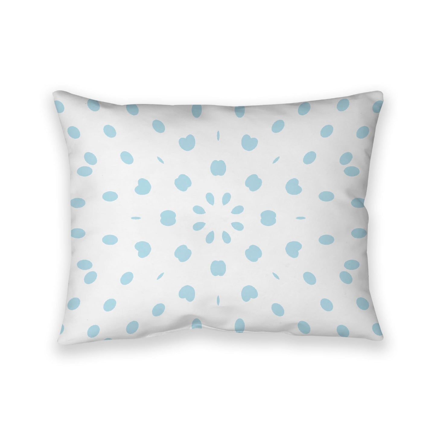 Off-White Cotton Canvas Cushion Covers with Blue Burst Pattern on Front, CACU-CC-1370-231, 66 x 51 cm, 26 x 20 inches
