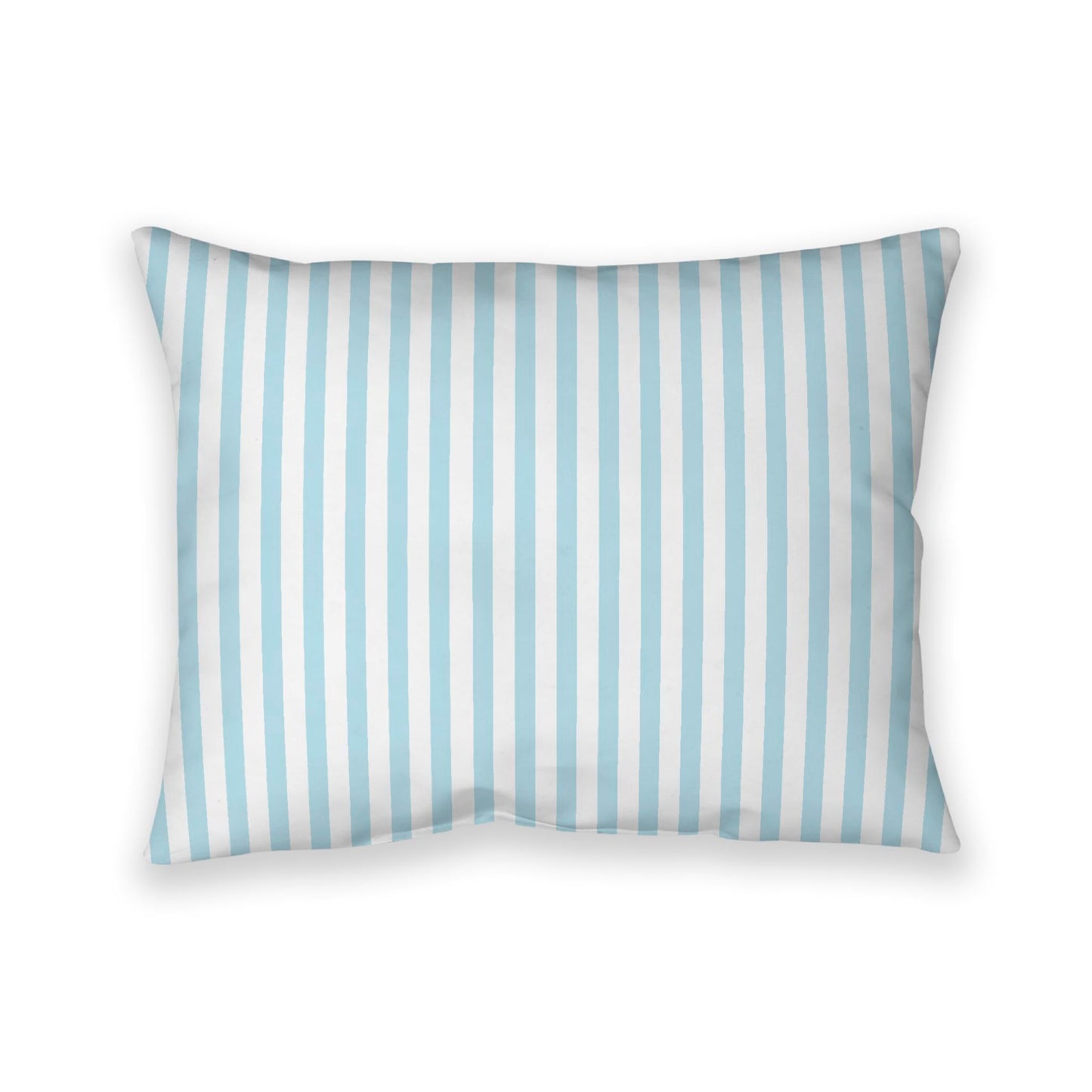 Off-White Cotton Canvas Cushion Covers with Thin Blue Bars on Front, CACU-CC-1370-241, 66 x 51 cm, 26 x 20 inches