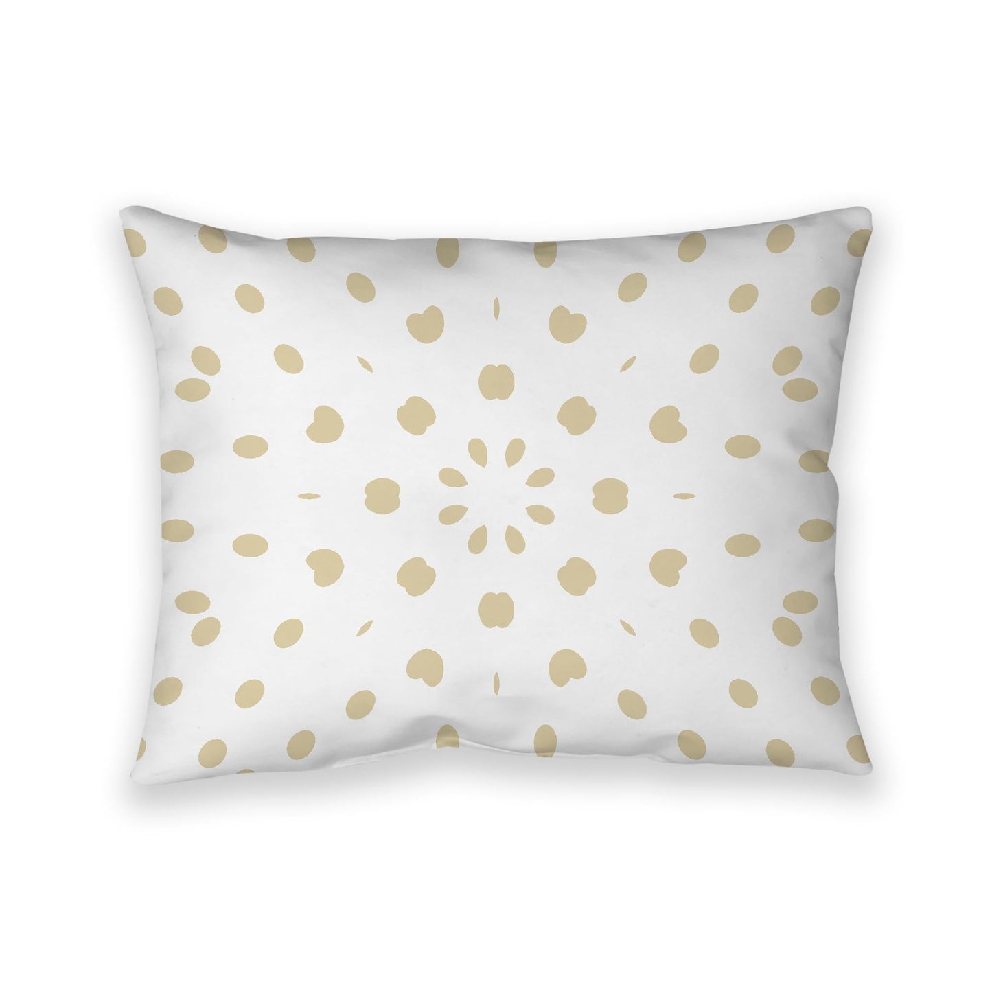 Off-White Cotton Canvas Cushion Covers with Desert Sand Burst Pattern on Front, CACU-CC-1371-231, 66 x 51 cm, 26 x 20 inches