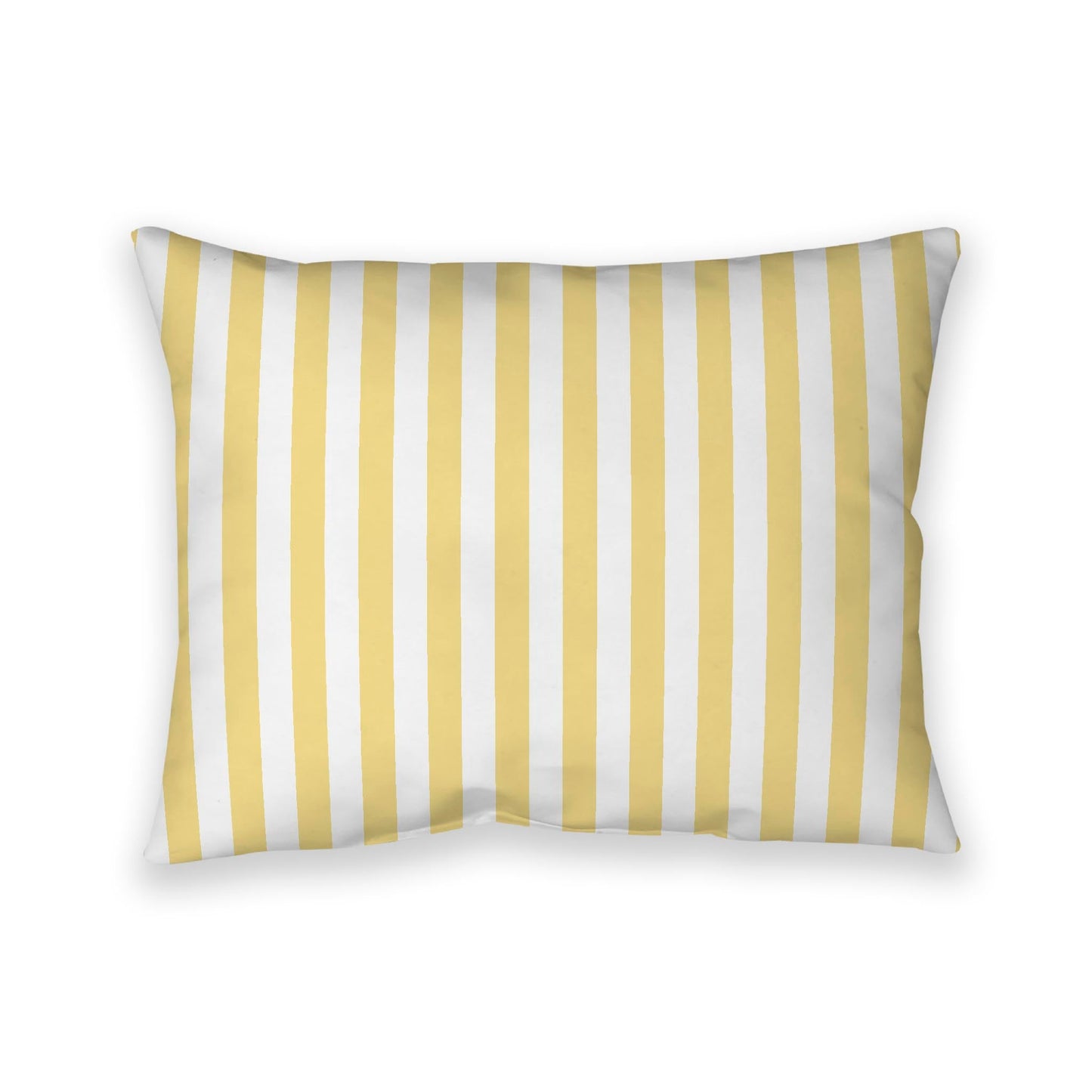 Off-White Cotton Canvas Cushion Covers with Yellow Bars on Front, CACU-CC-1381-051, 66 x 51 cm, 26 x 20 inches