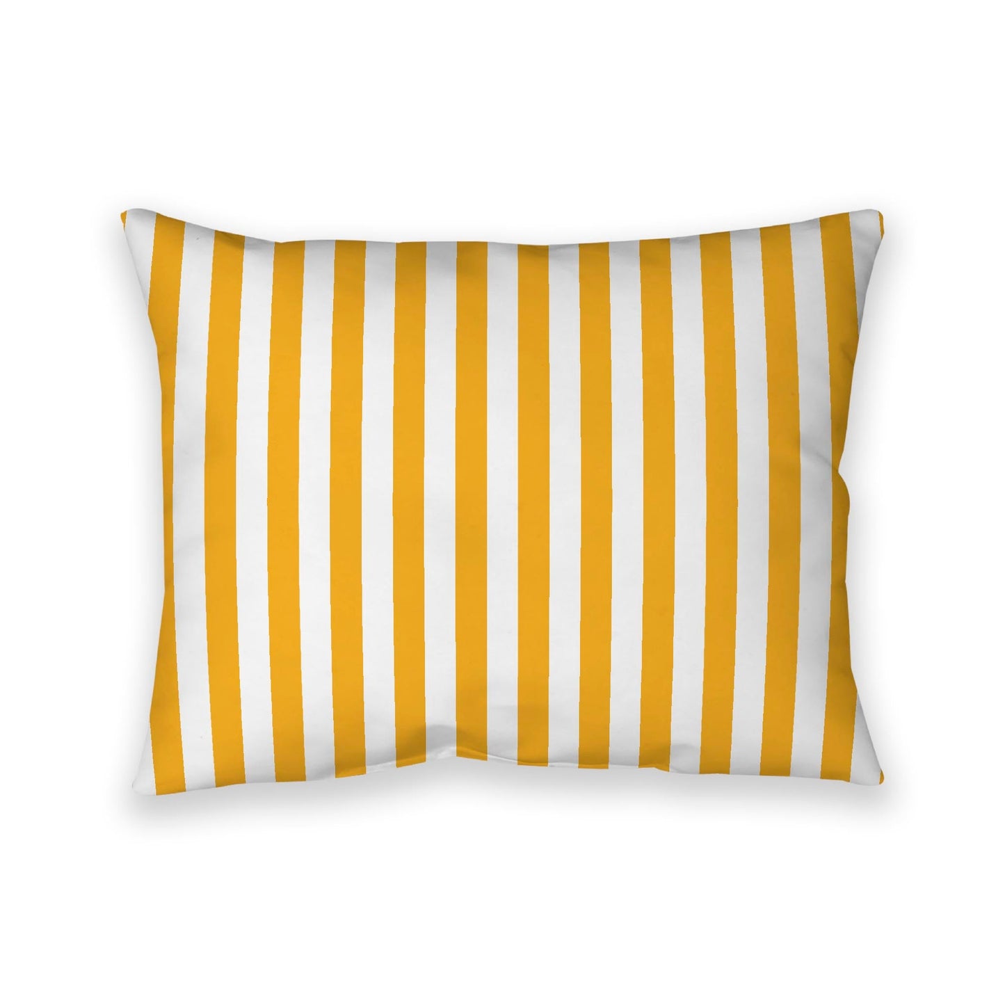 Off-White Cotton Canvas Cushion Covers with Yellow-Orange Bars on Front, CACU-CC-1390-051, 66 x 51 cm, 26 x 20 inches