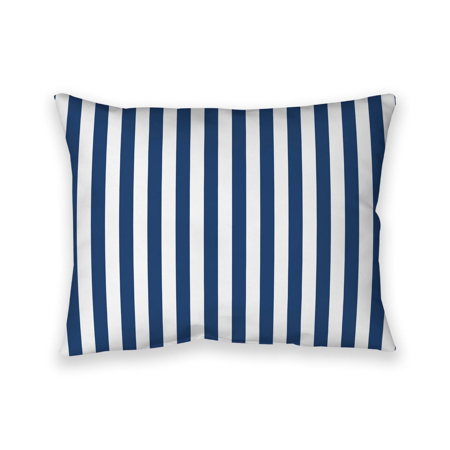 Off-white Cotton Canvas Cushion Covers with Royal Blue Bars on Front, CACU-CC-1291-051, 66 x 51 cm / 26 x 20 inches