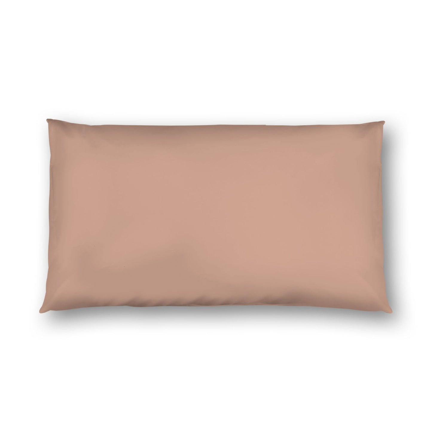 Salmon Cotton Sateen Sham, White Reverse Side, King - 20 x 36 inches