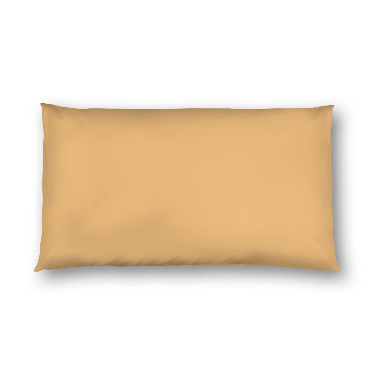 Pale Orange Cotton Sateen Sham, White Reverse Side, King - 20 x 36 inches