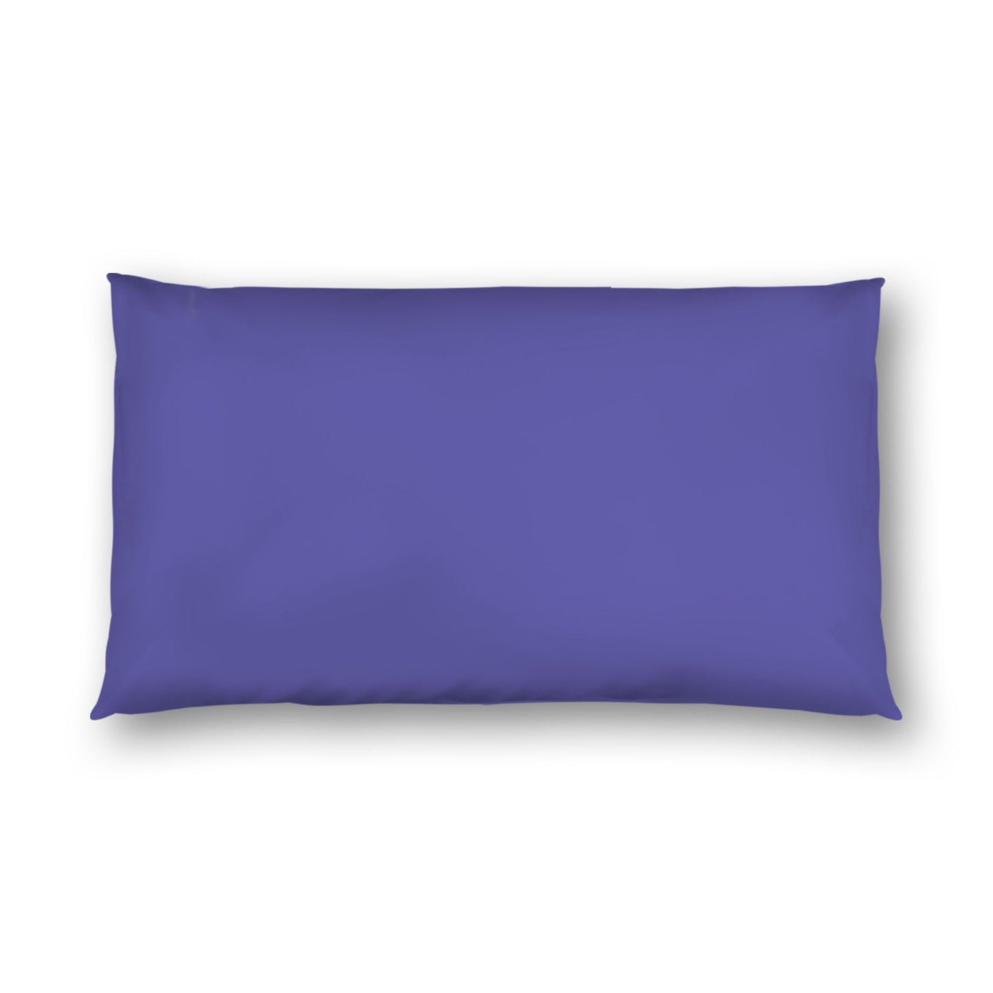 Purple Cotton Sateen Sham, White Reverse Side, King - 20 x 36 inches